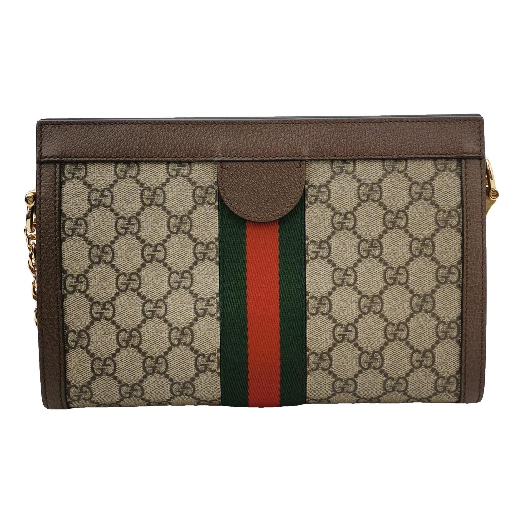 Ophidia Chain leather handbag