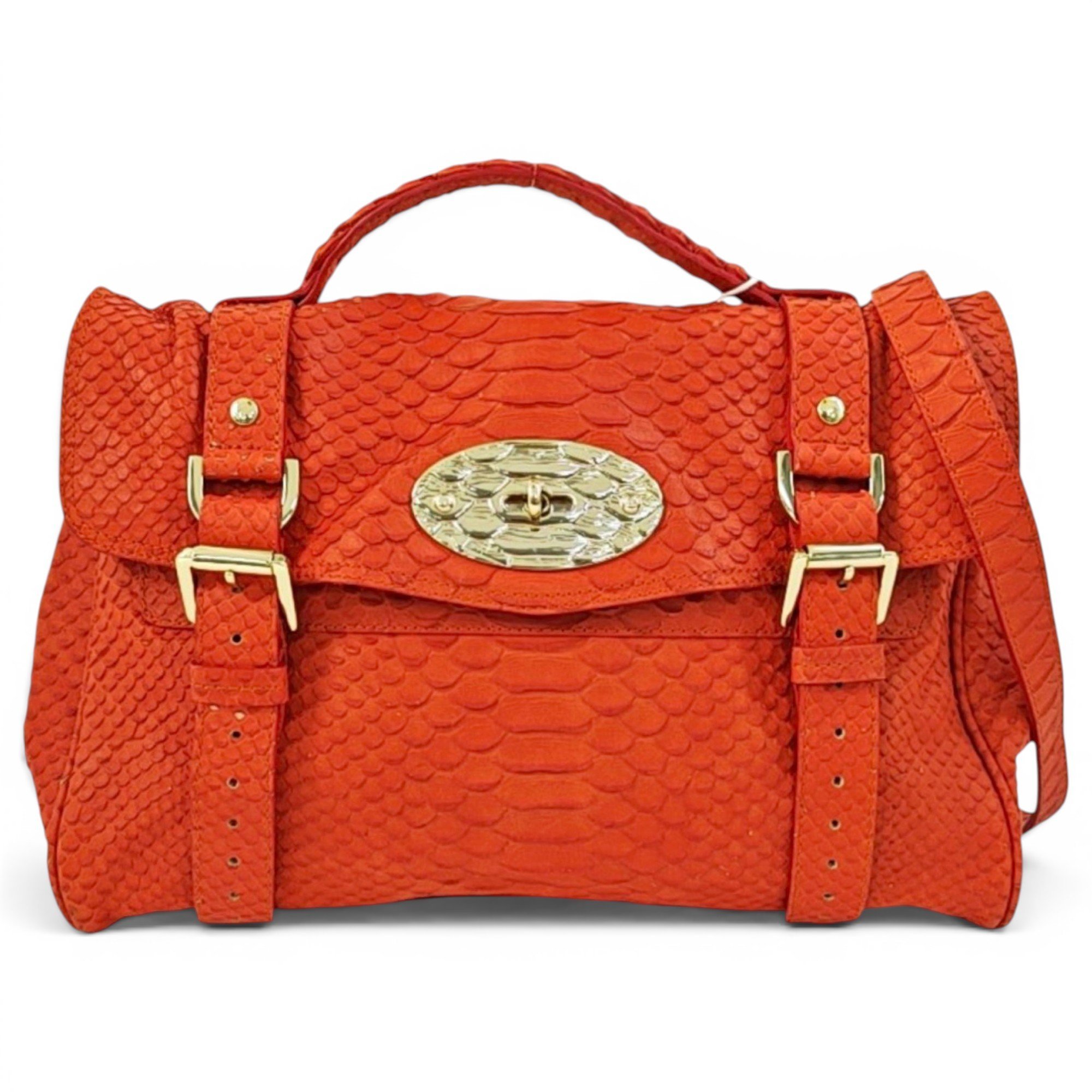 Alexa leather satchel