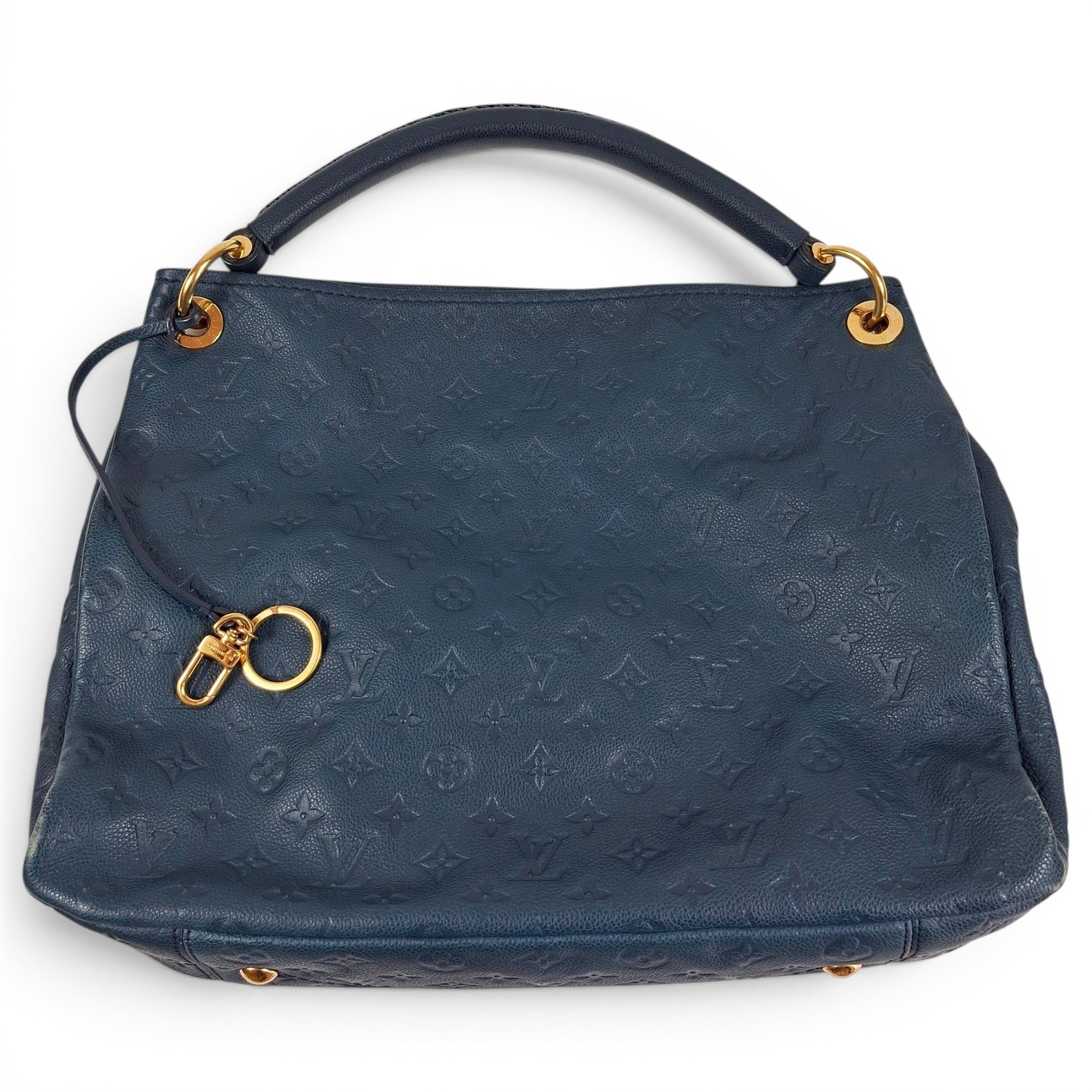 Artsy leather handbag