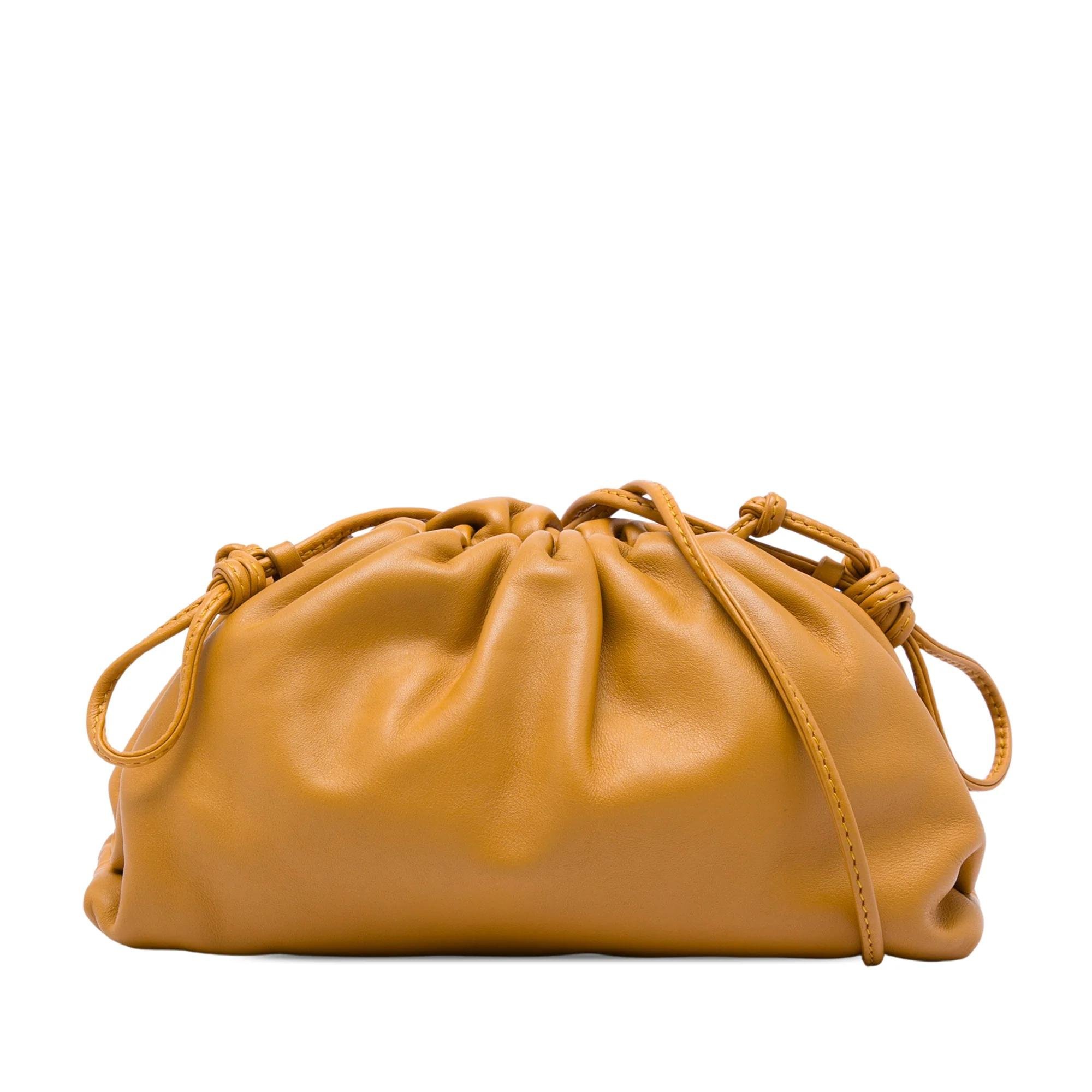 Pouch leather handbag