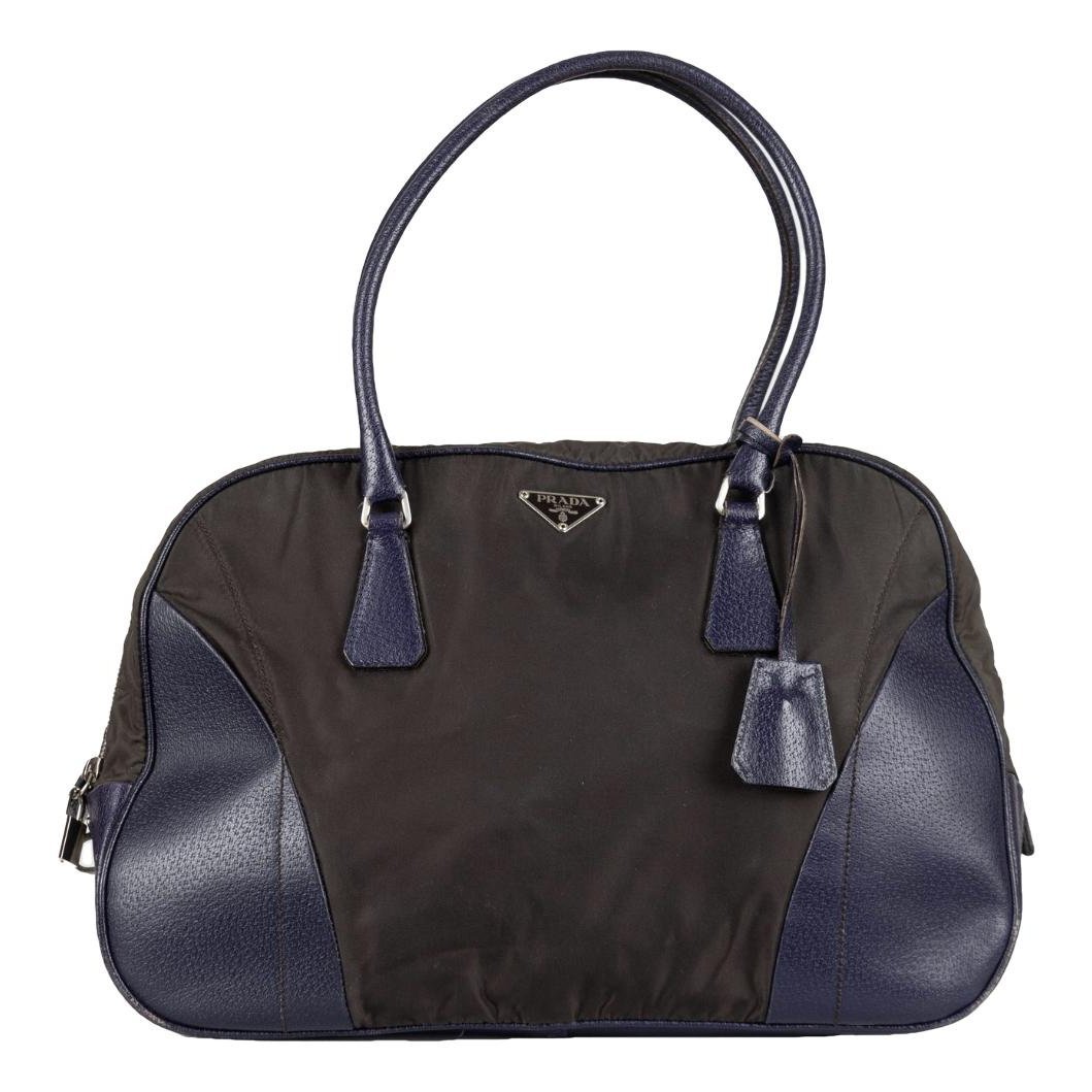 Bowling leather handbag