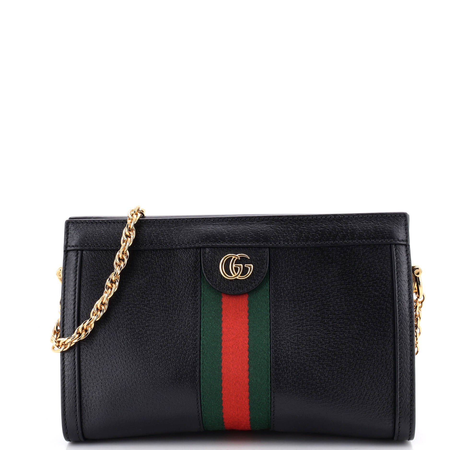 Ophidia Chain Shoulder Bag Leather Small