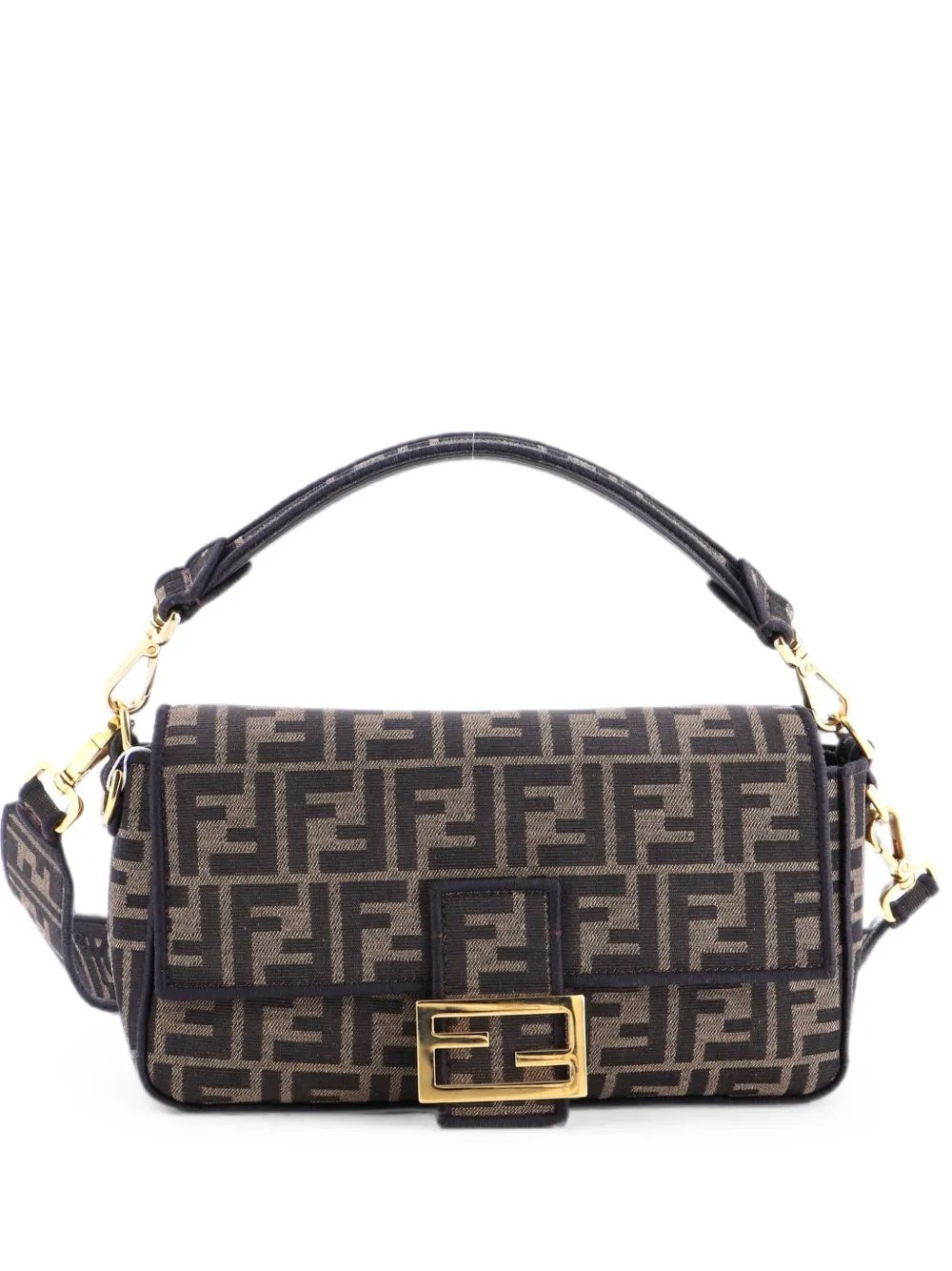 Baguette NM Bag Zucca Canvas Medium shoulder bag