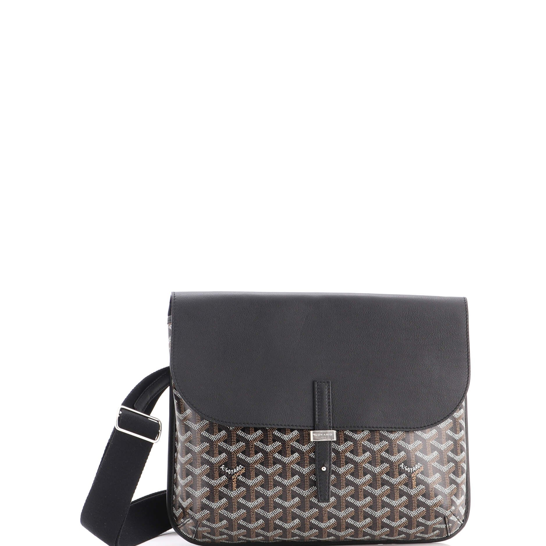 Coursier Messenger Bag Coated Canvas and Leather