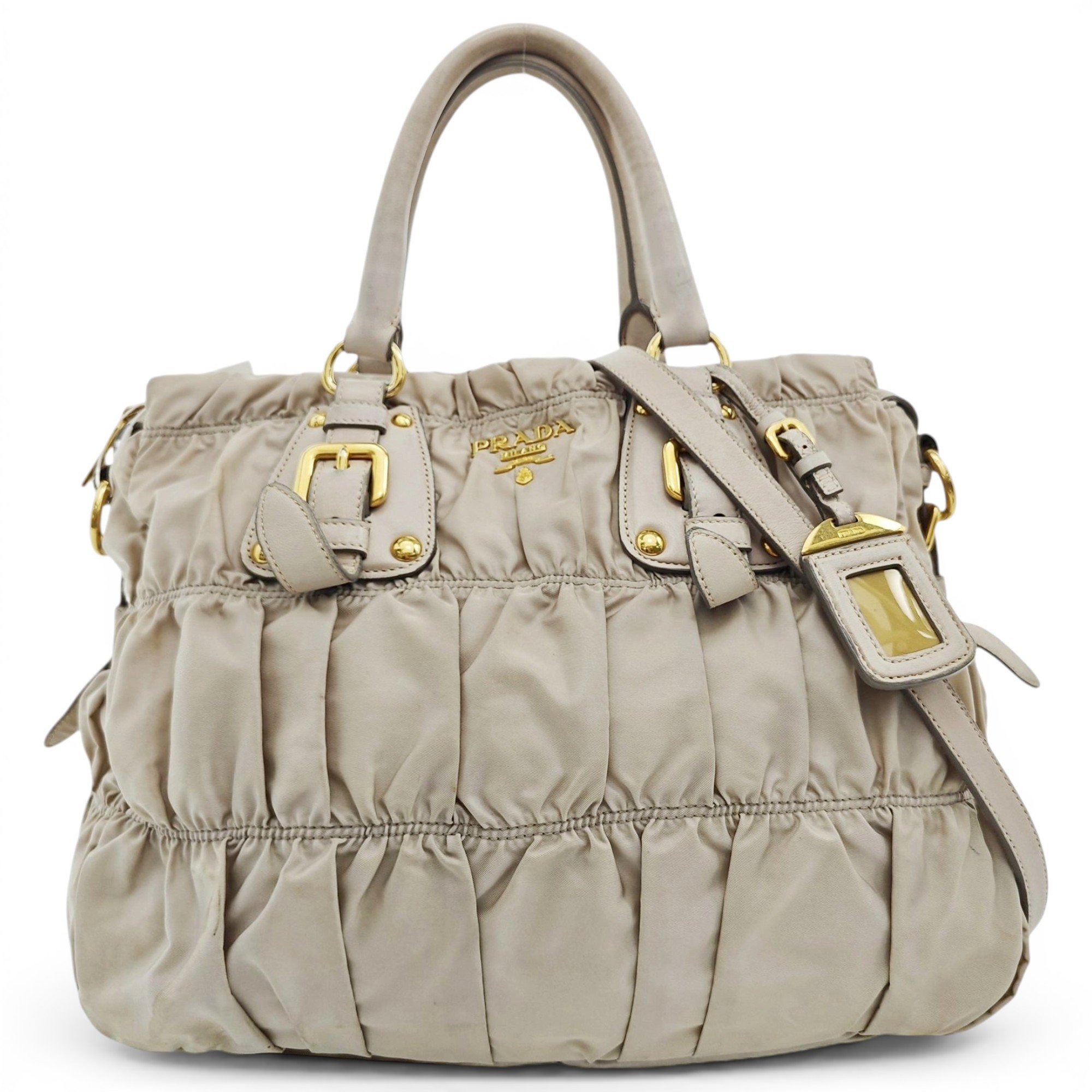 Double cloth handbag