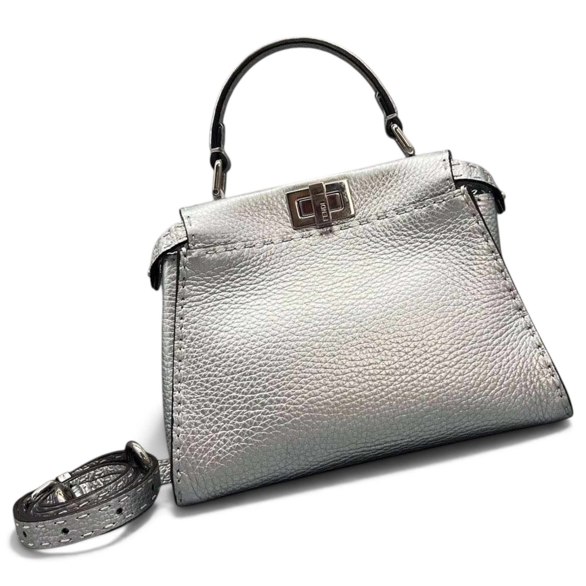 Peekaboo leather handbag