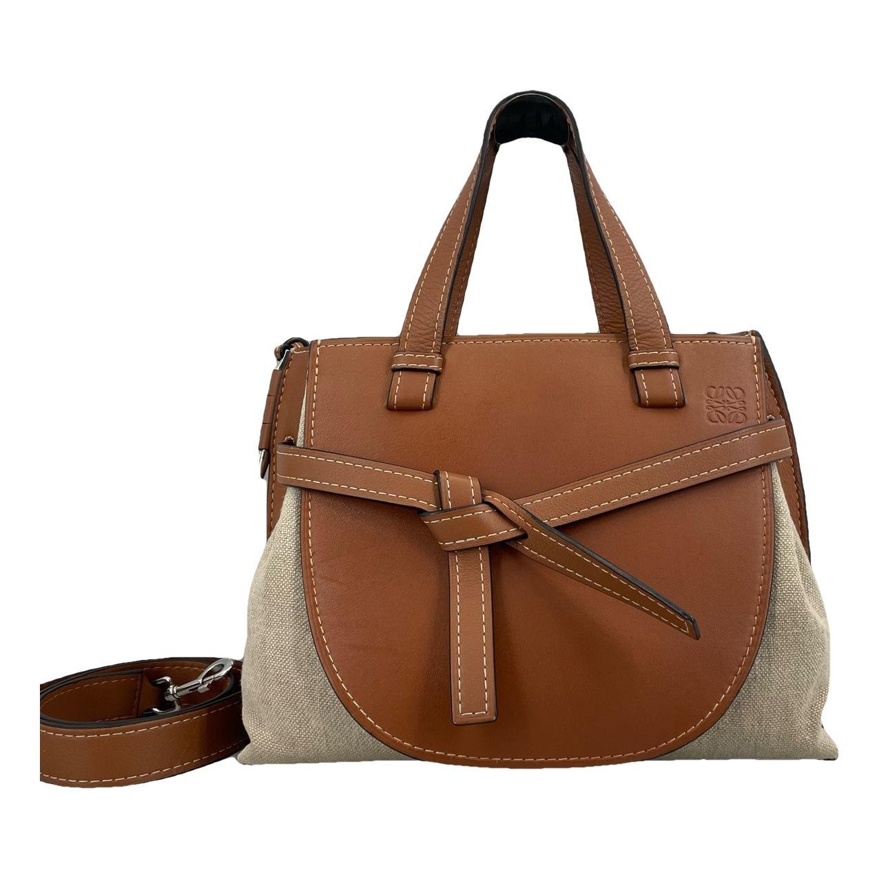 Gate Top Handle leather handbag
