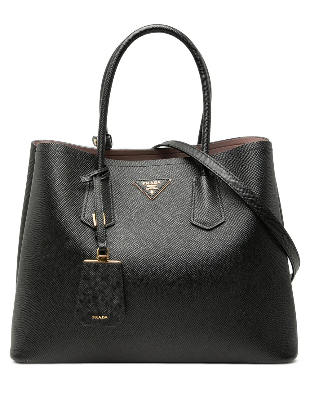 2010-2026 Medium Saffiano Cuir Double satchel