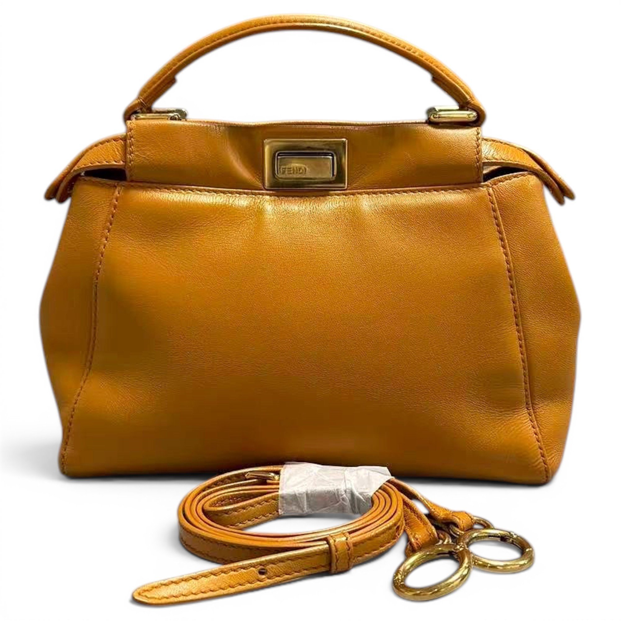 Peekaboo leather handbag
