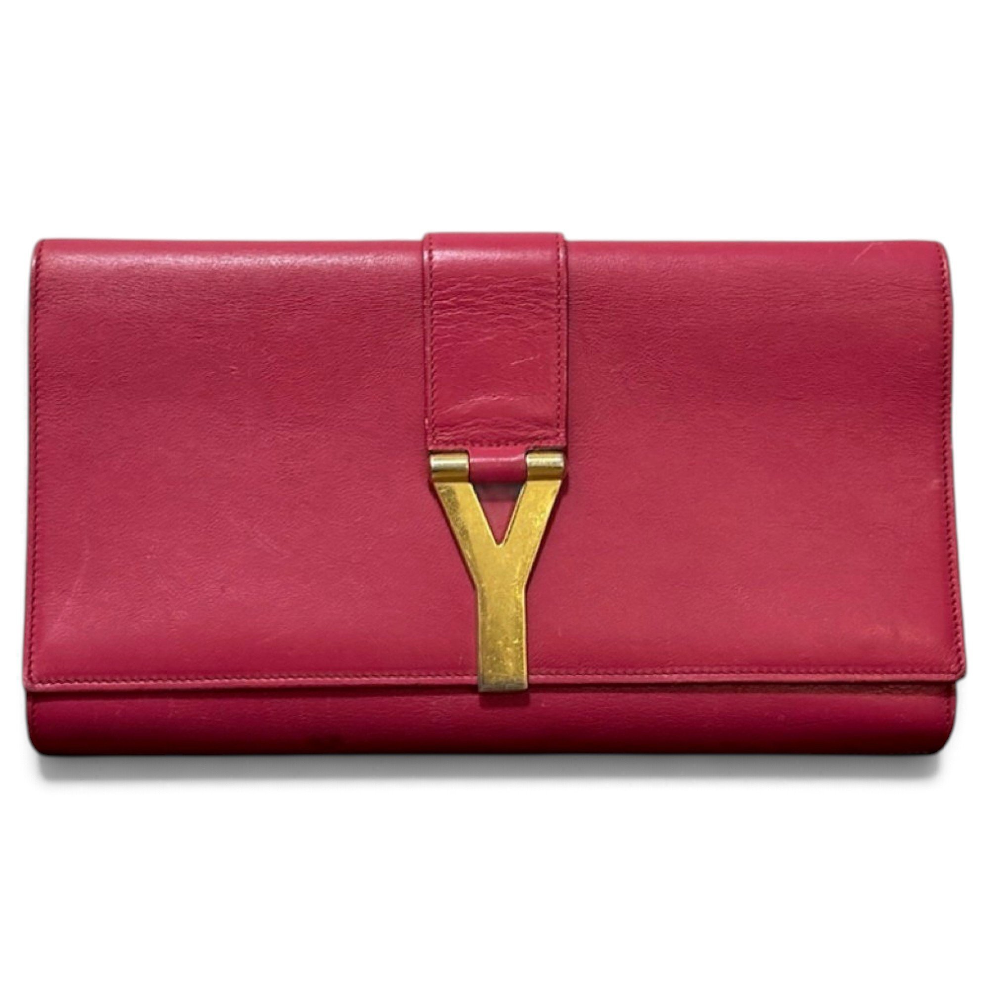 Leather clutch bag