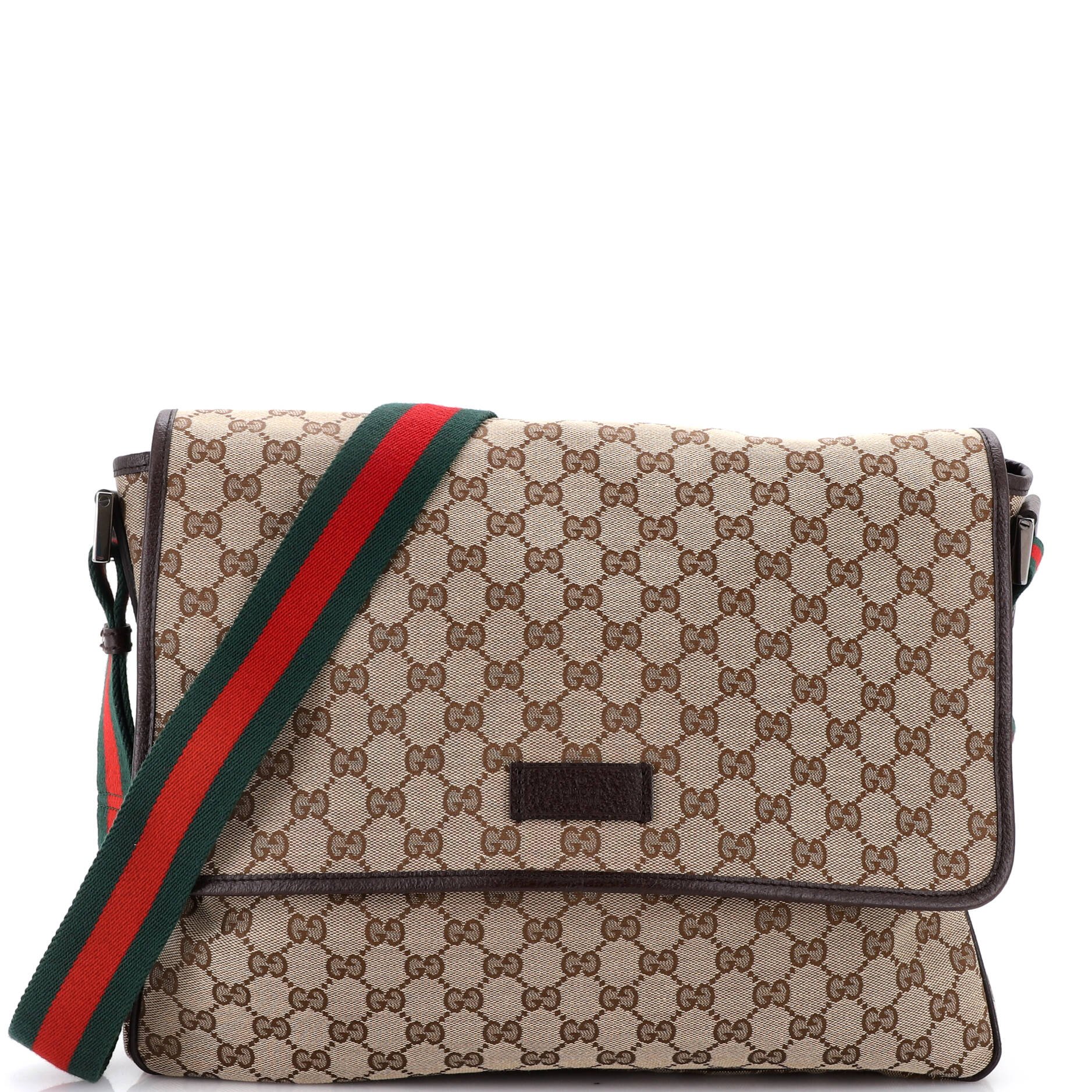 Web Strap Flap Messenger GG Canvas Medium