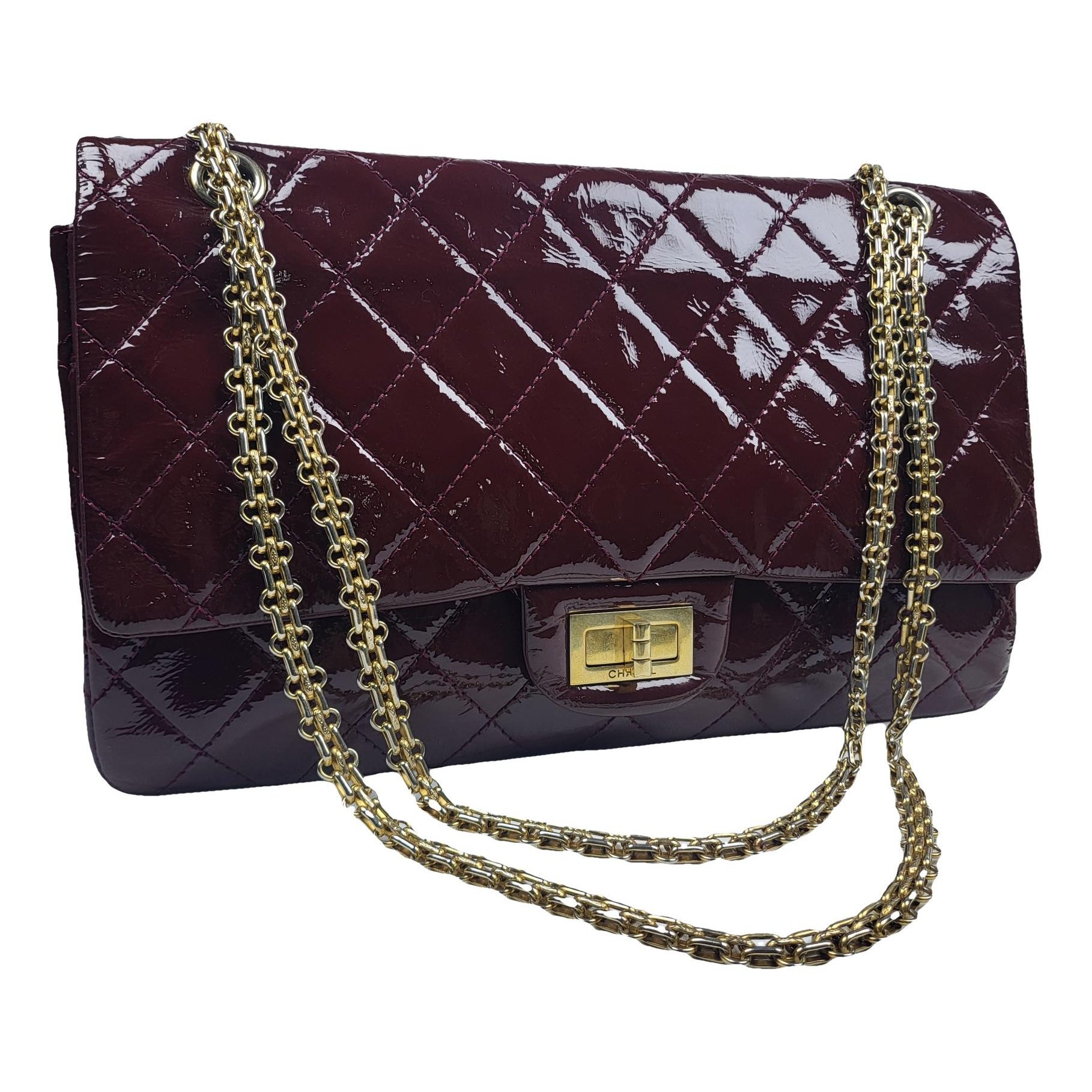 2.55 patent leather handbag
