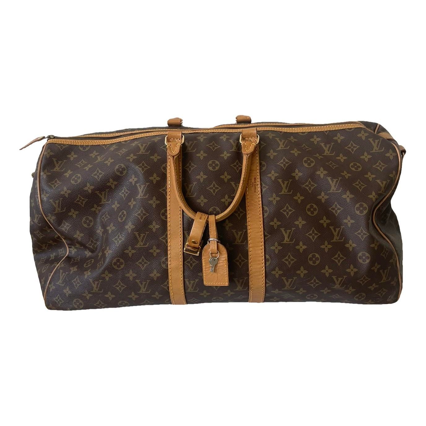 Keepall leather travel bag