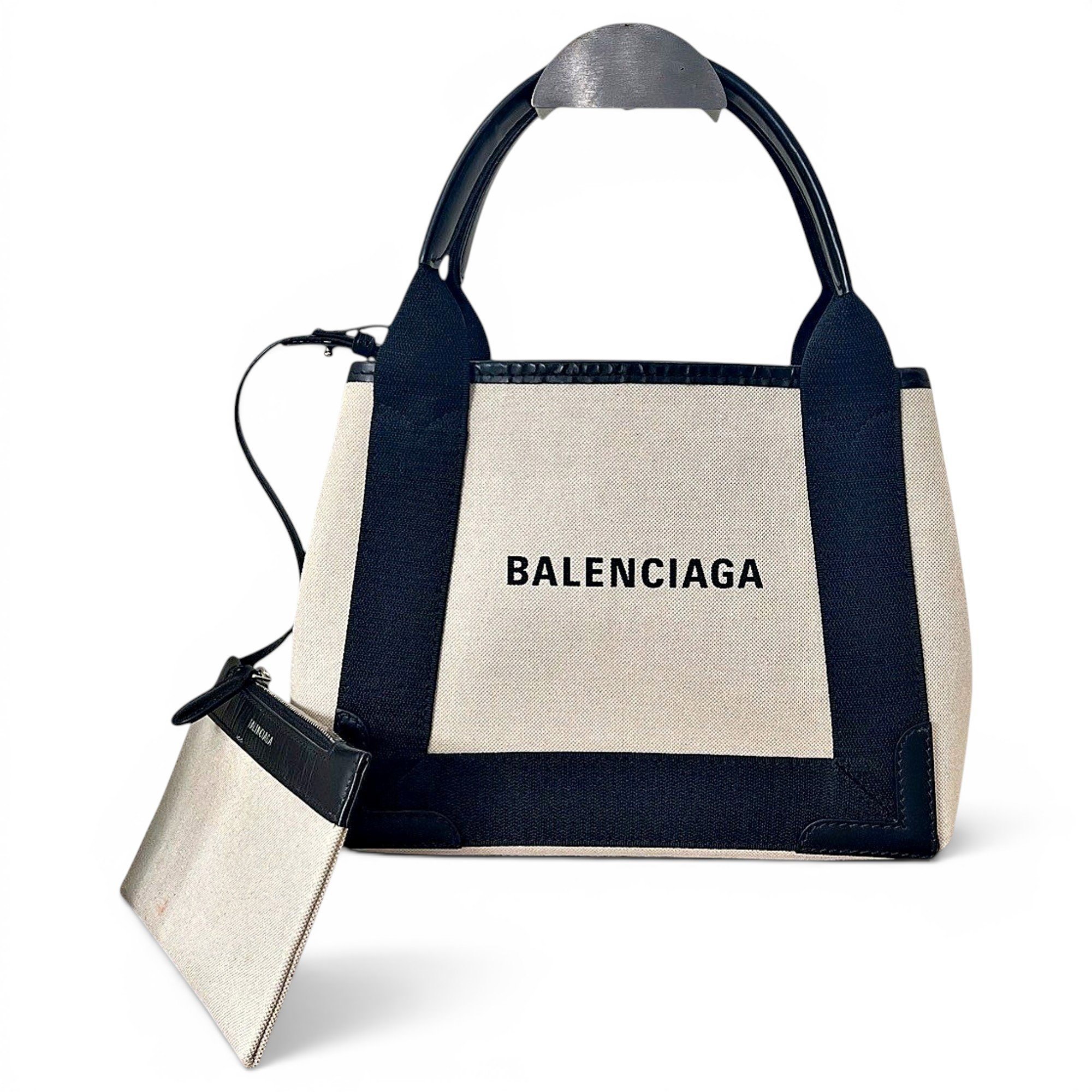 Navy cabas cloth tote