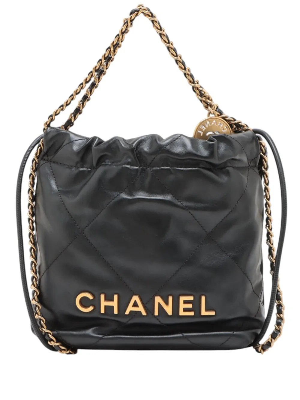 2021-2026 Mini Shiny Calfskin 22 Handbag satchel
