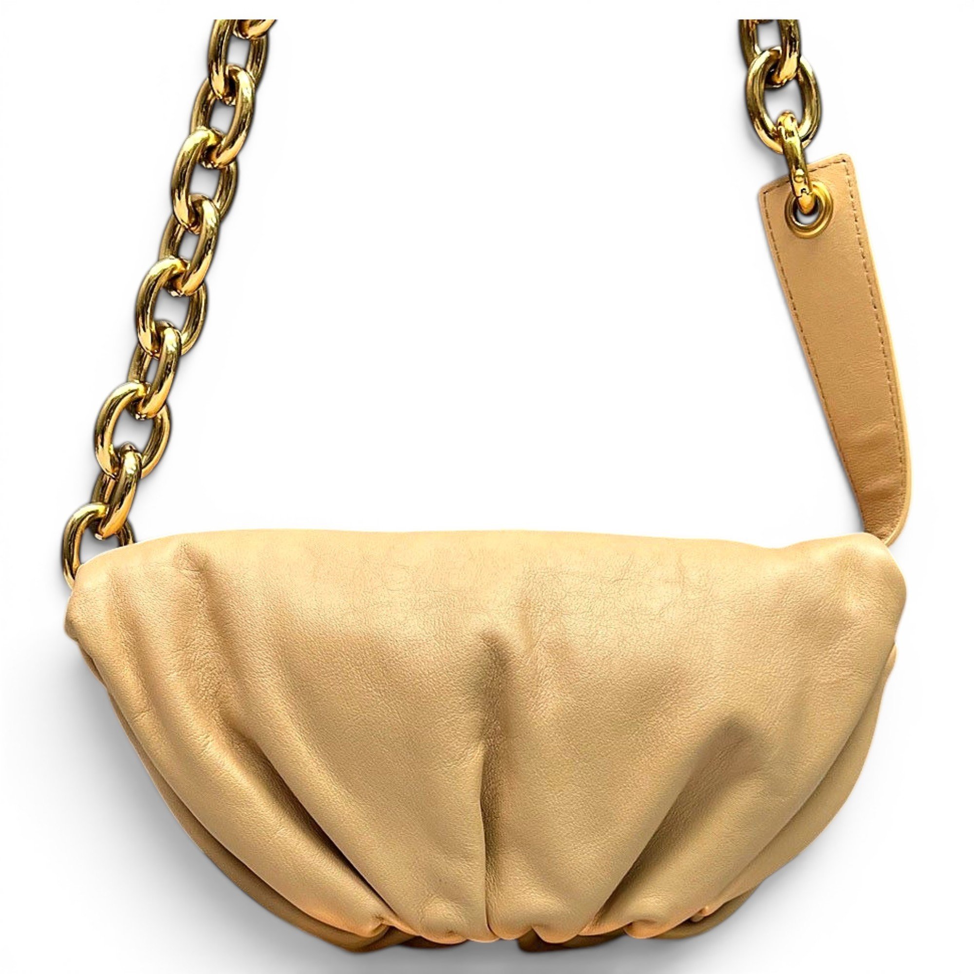 Pouch leather crossbody bag
