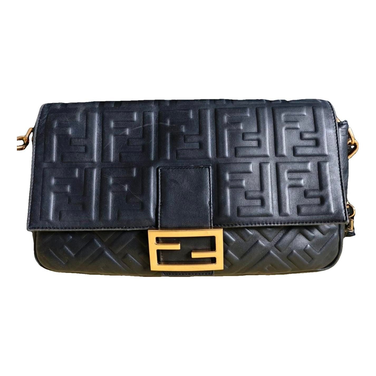 Baguette leather handbag