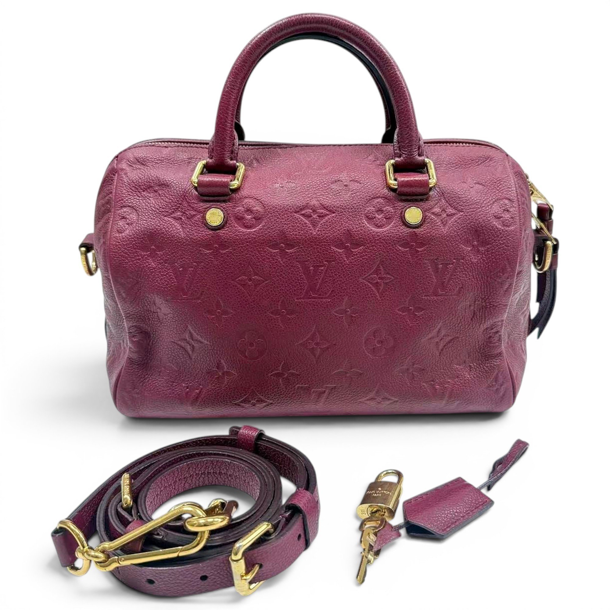Speedy leather handbag