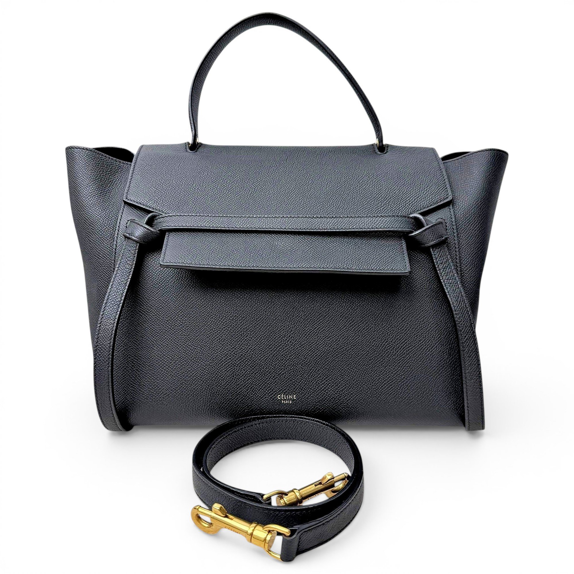 Belt leather handbag