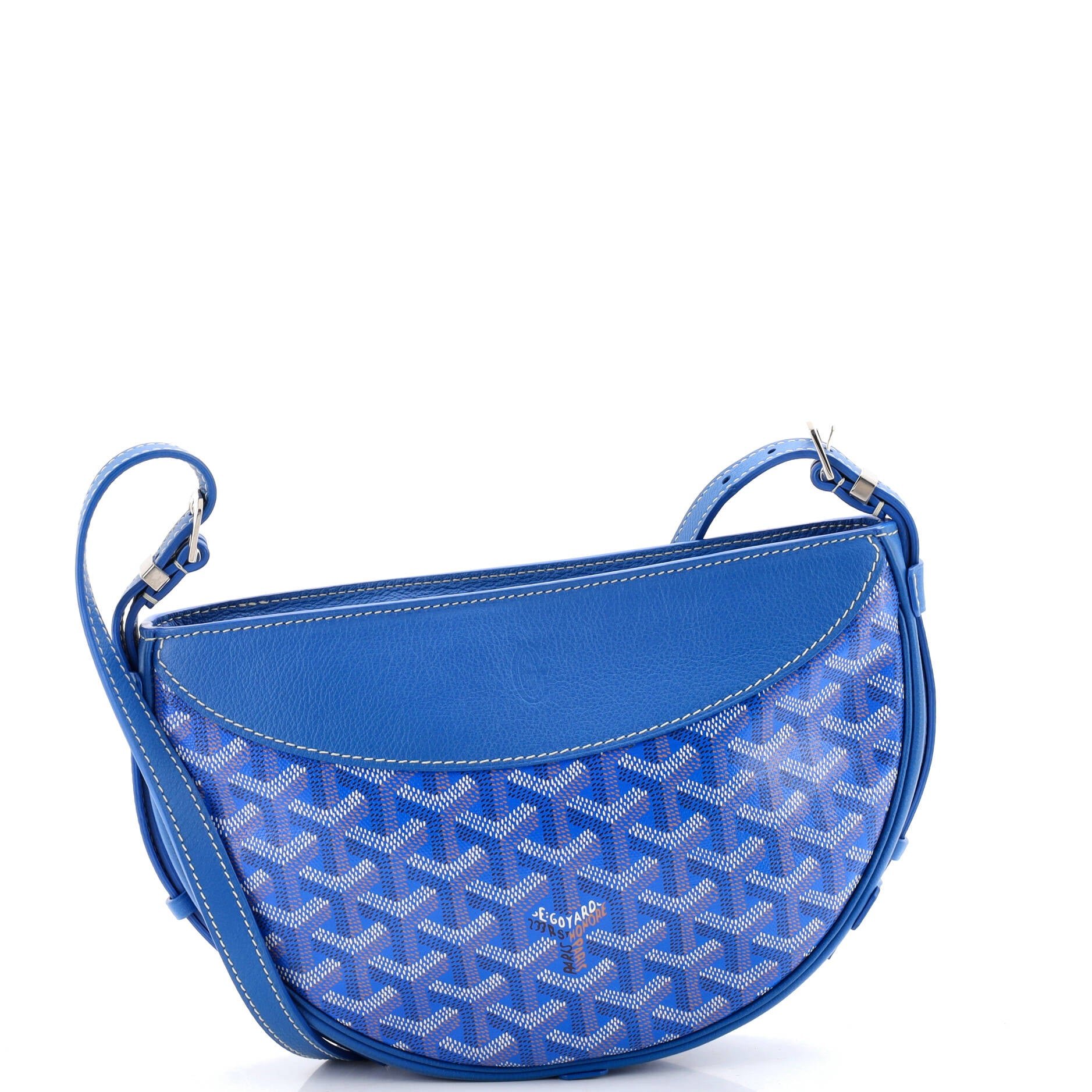 Hirondelle Shoulder Bag Coated Canvas and Leather