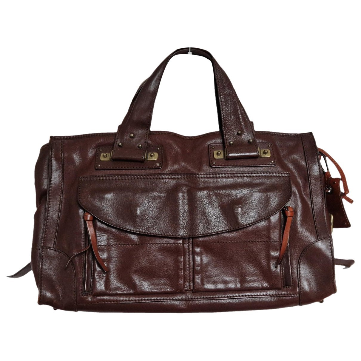 Leather tote