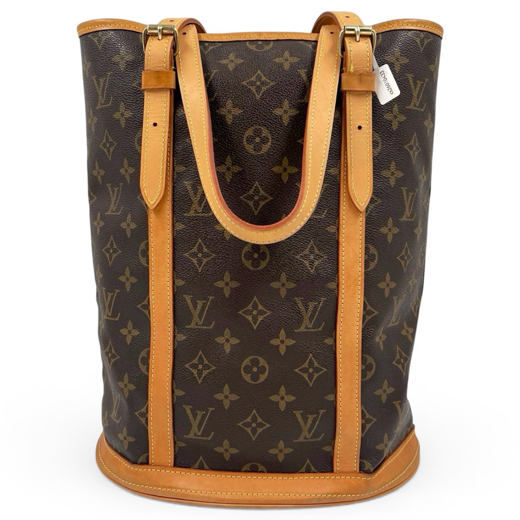 Bucket leather handbag