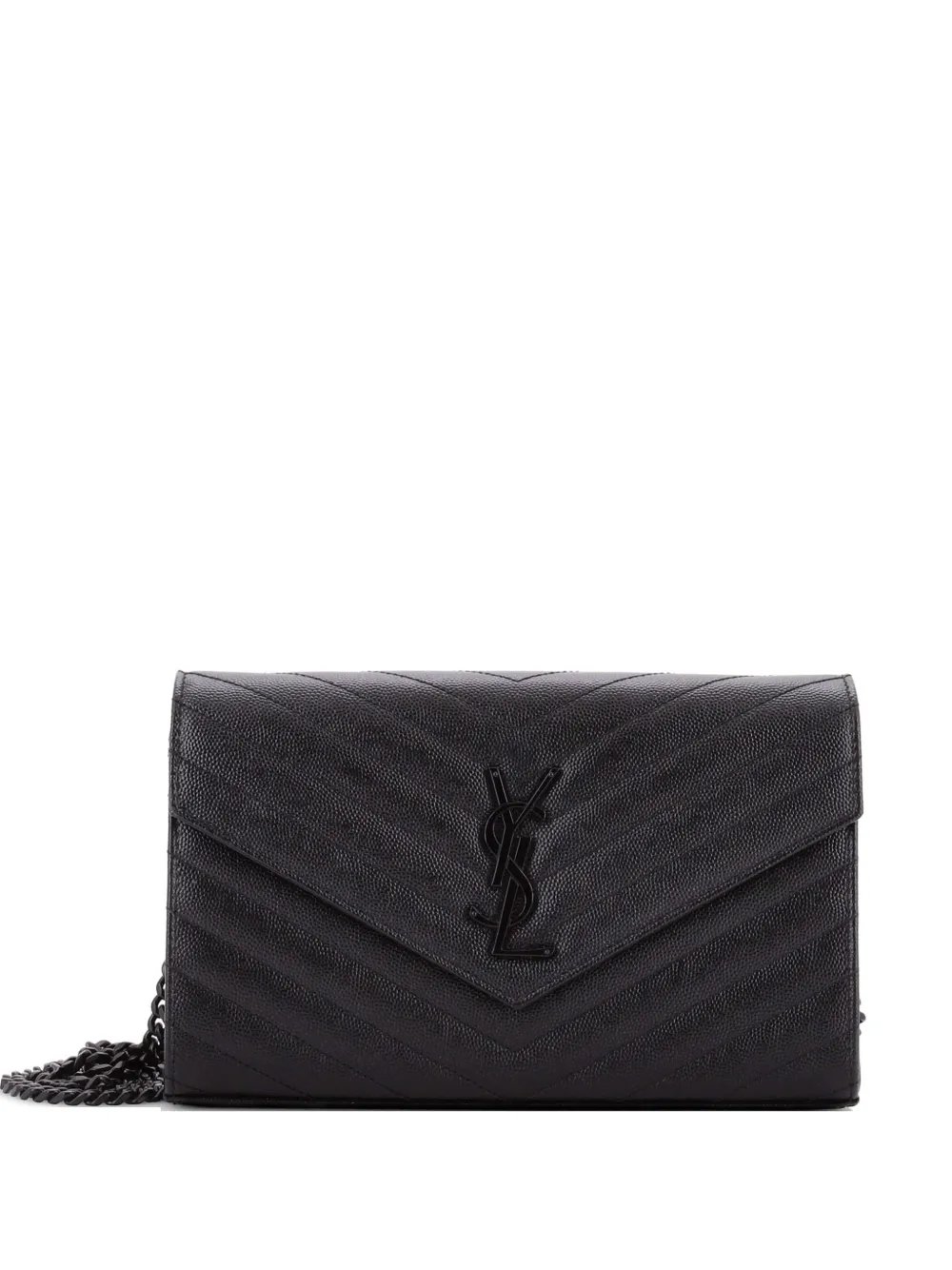 Classic Monogram Wallet on Chain Matelasse Chevron Leather Medium crossbody bag