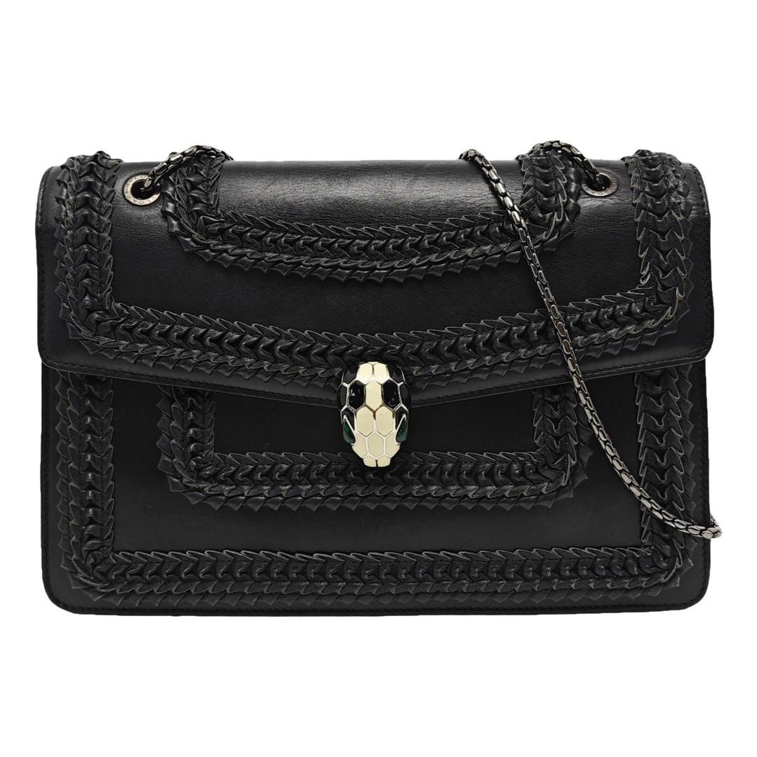 Bvlgari Serpenti leather handbag