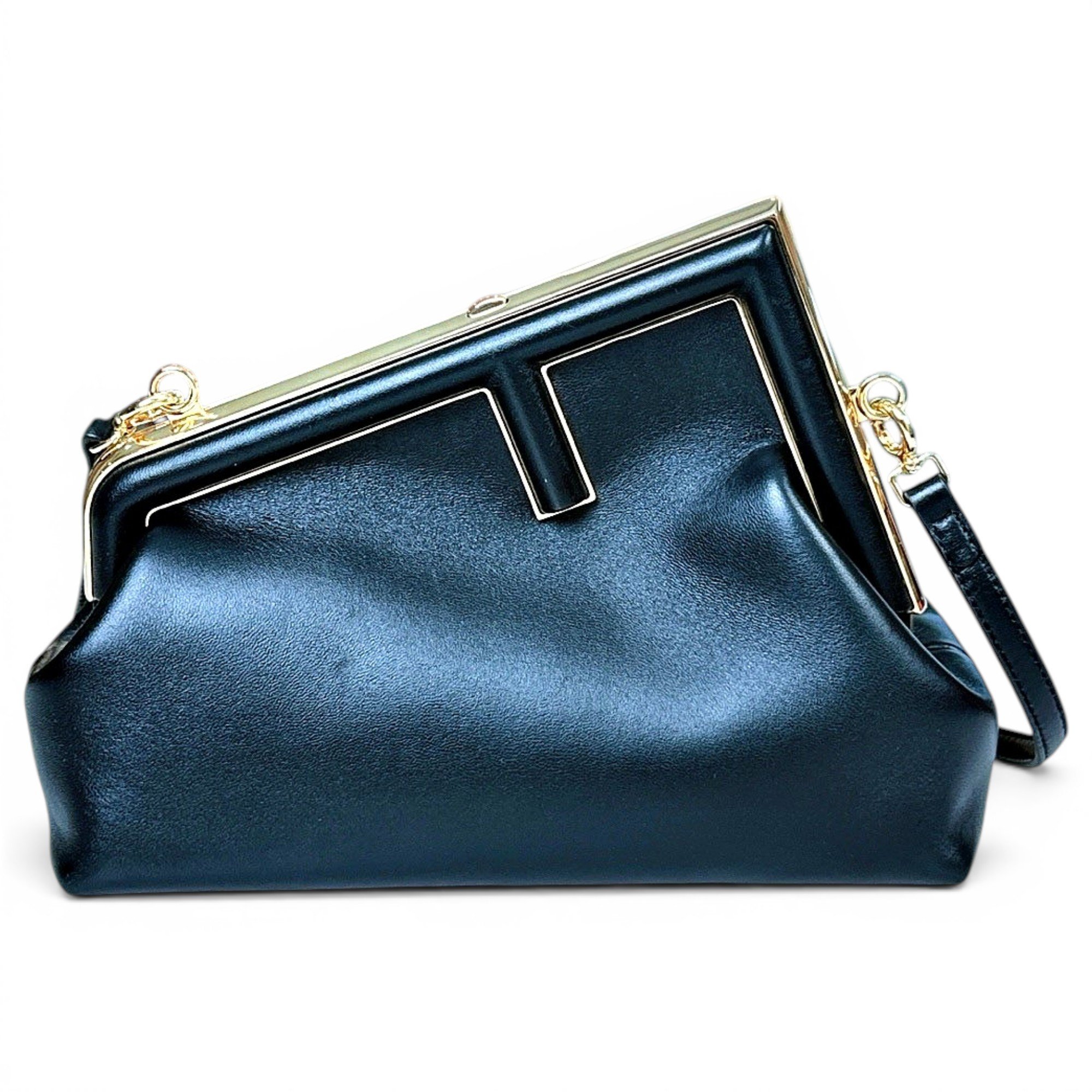 First leather handbag