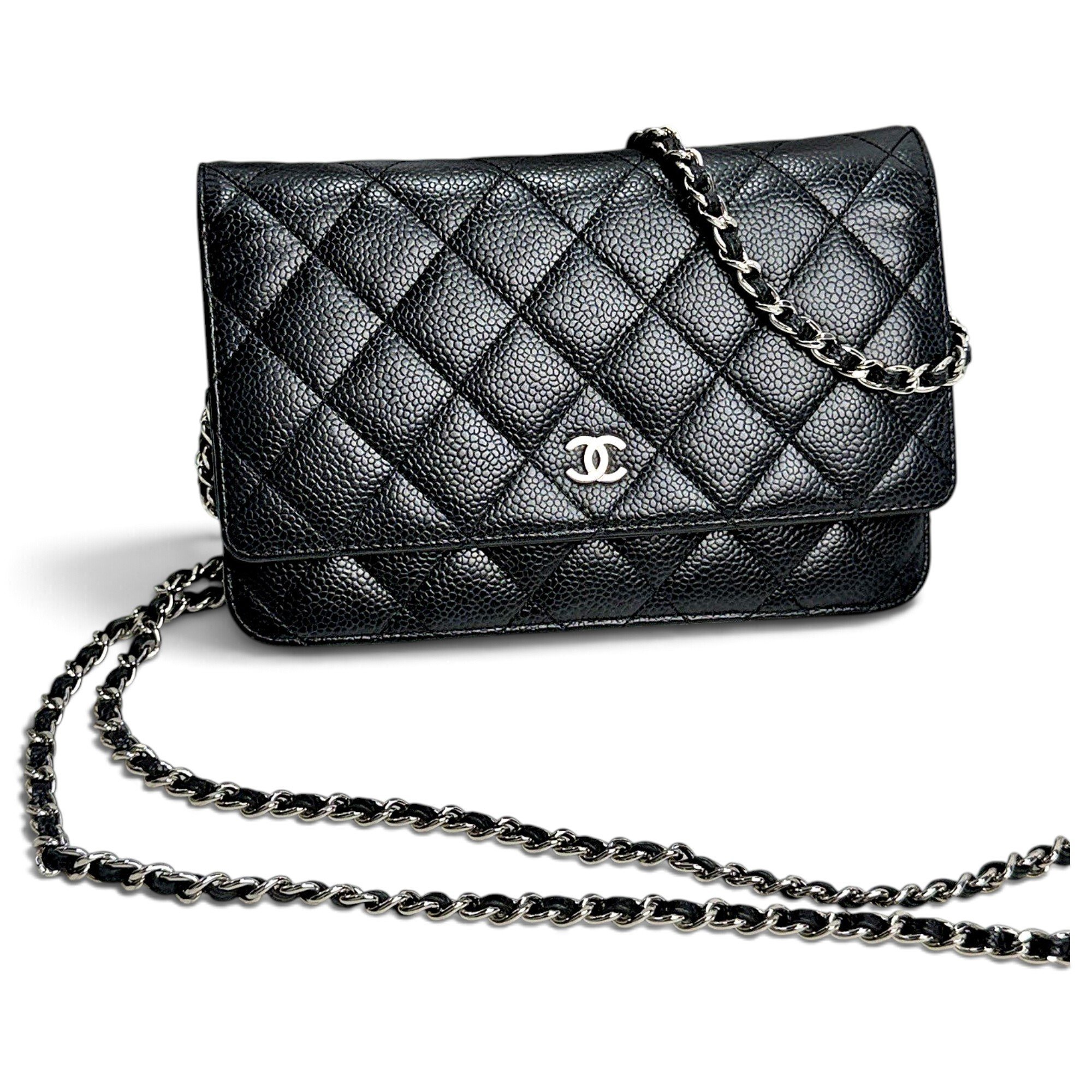 Wallet On Chain Timeless/Classique leather crossbody bag