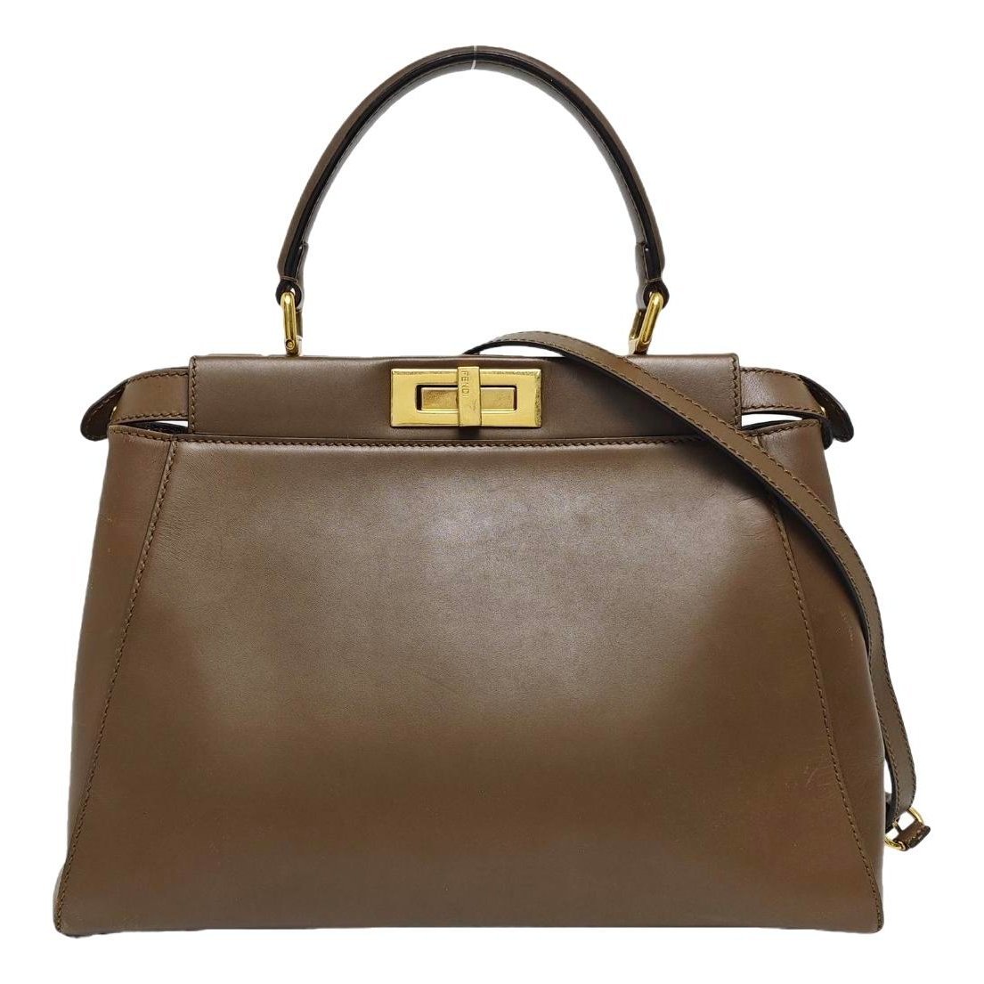 Peekaboo leather handbag