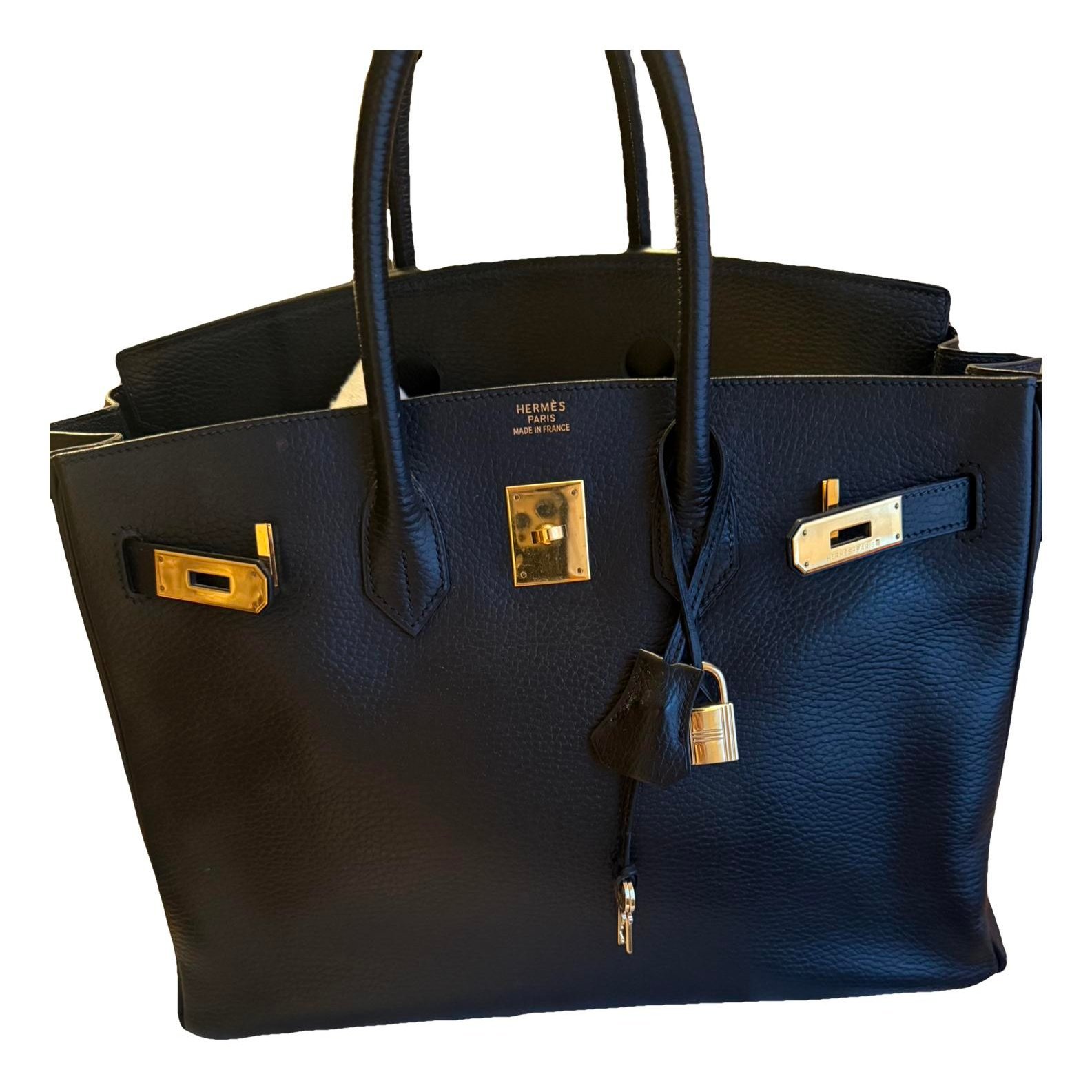 Birkin 35 leather handbag
