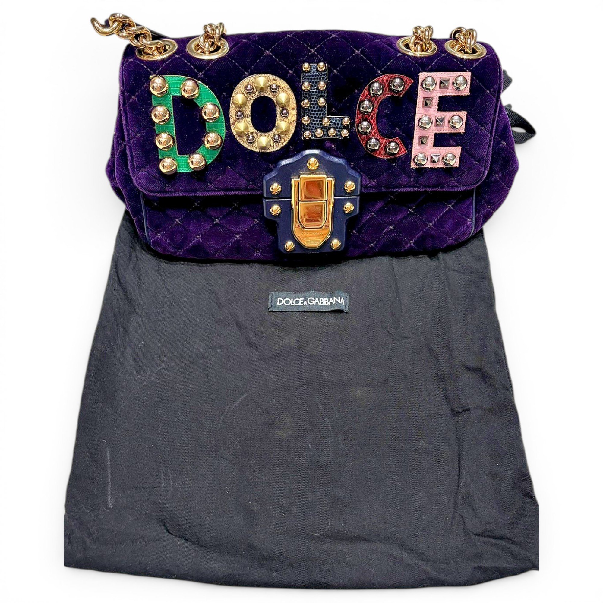 Lucia velvet handbag