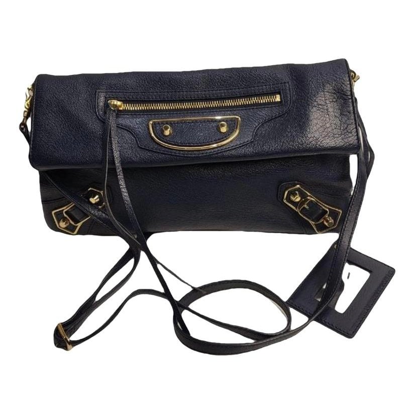 Classic Metalic leather handbag