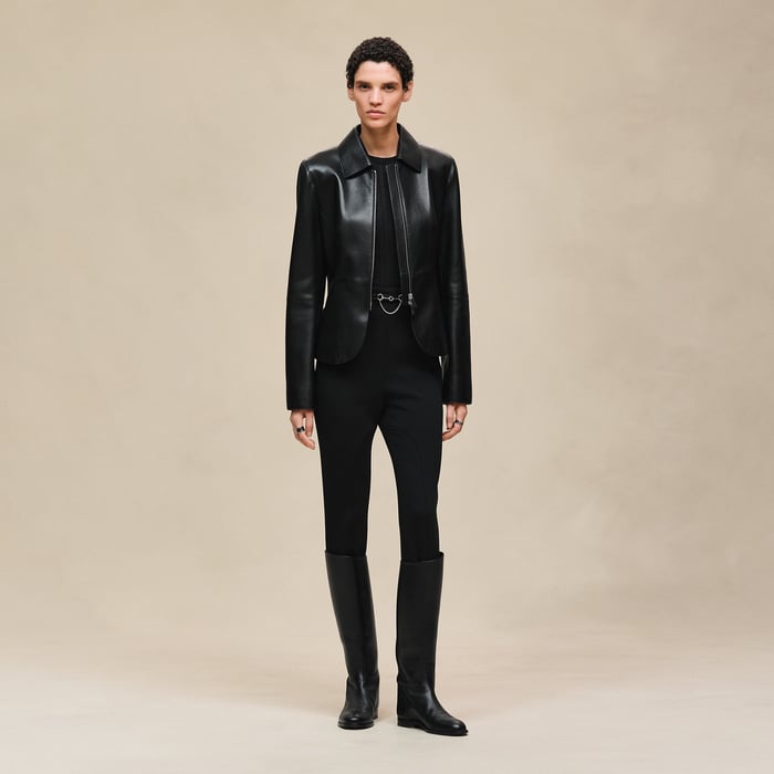Noir Veste Équestre
