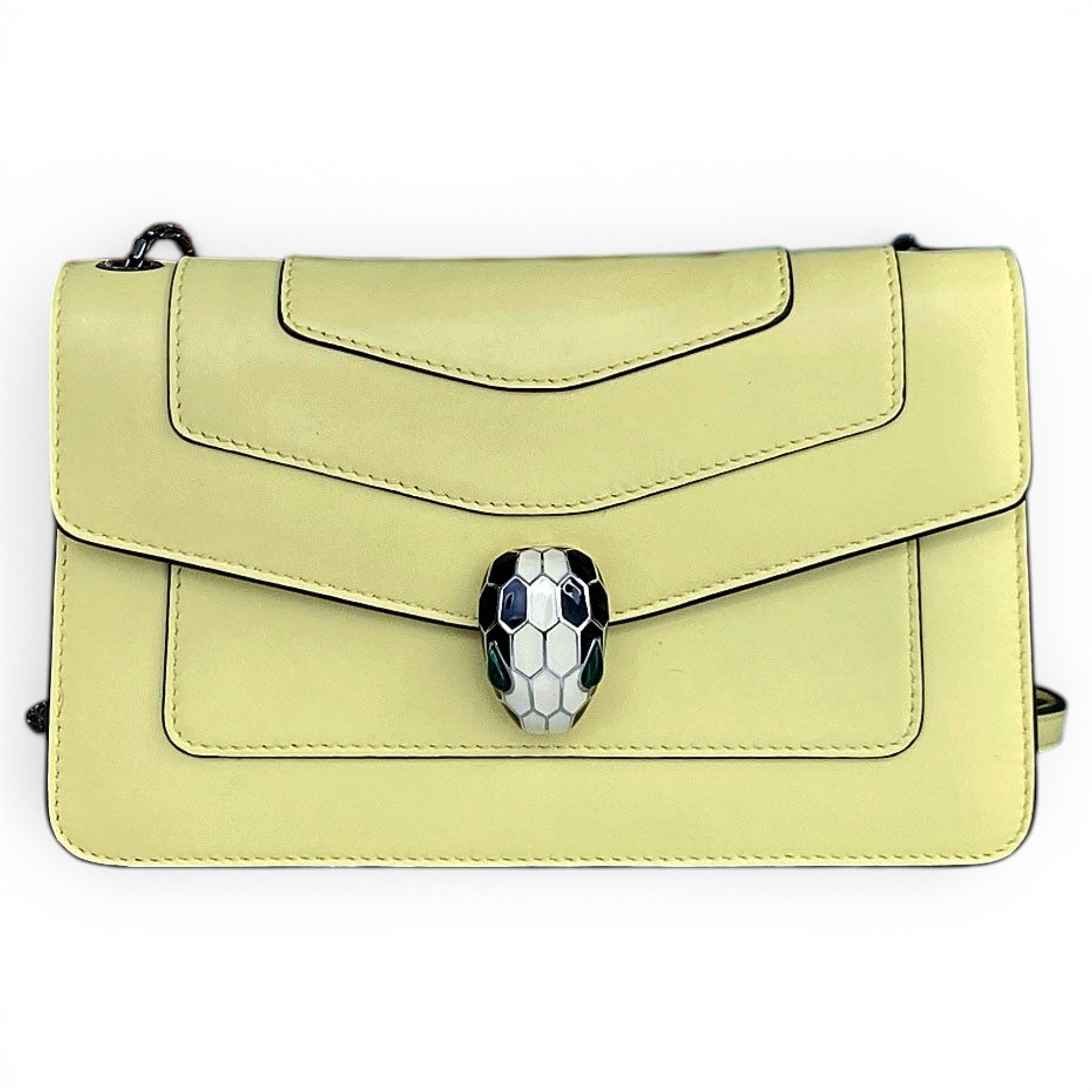 Serpenti leather handbag