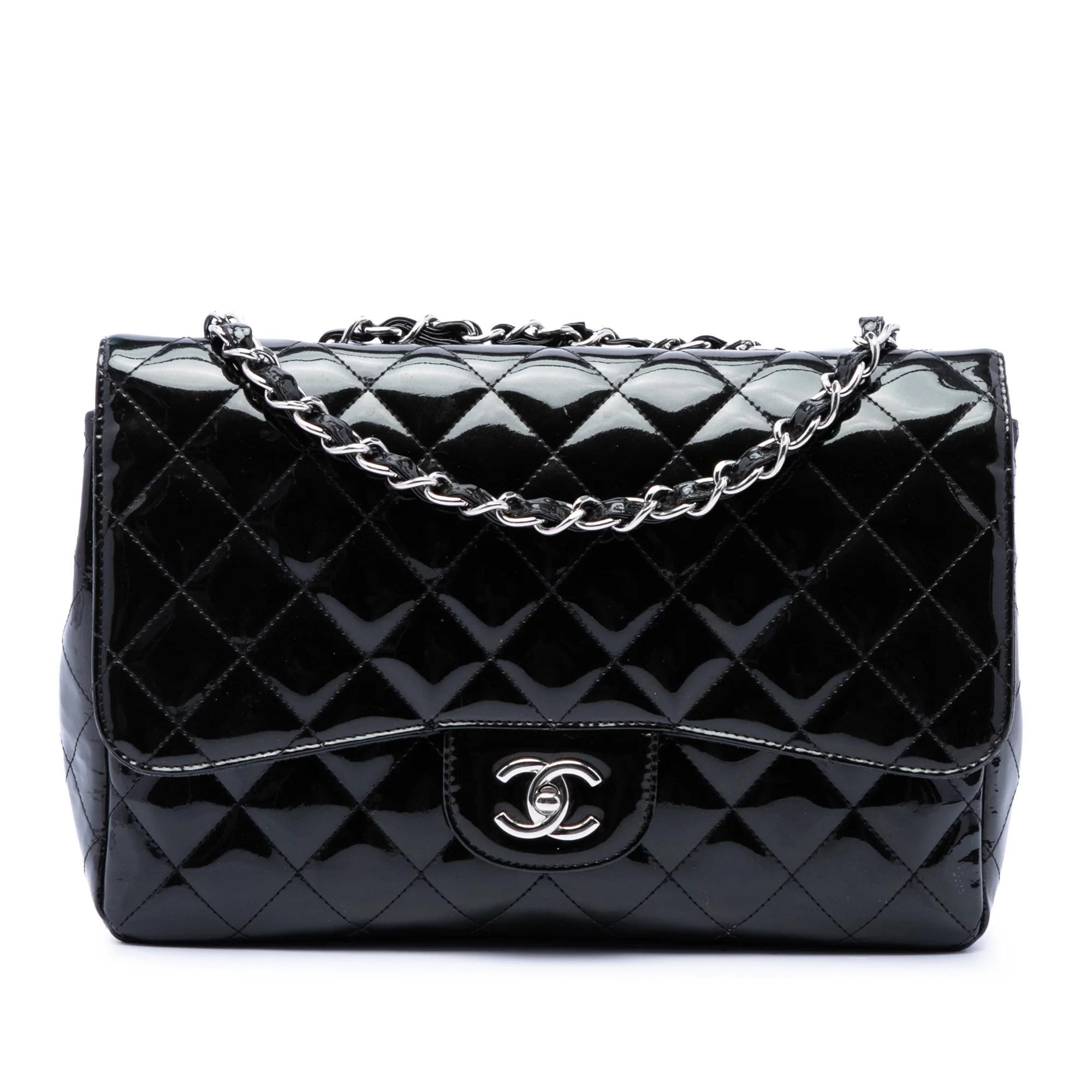 Patent leather handbag