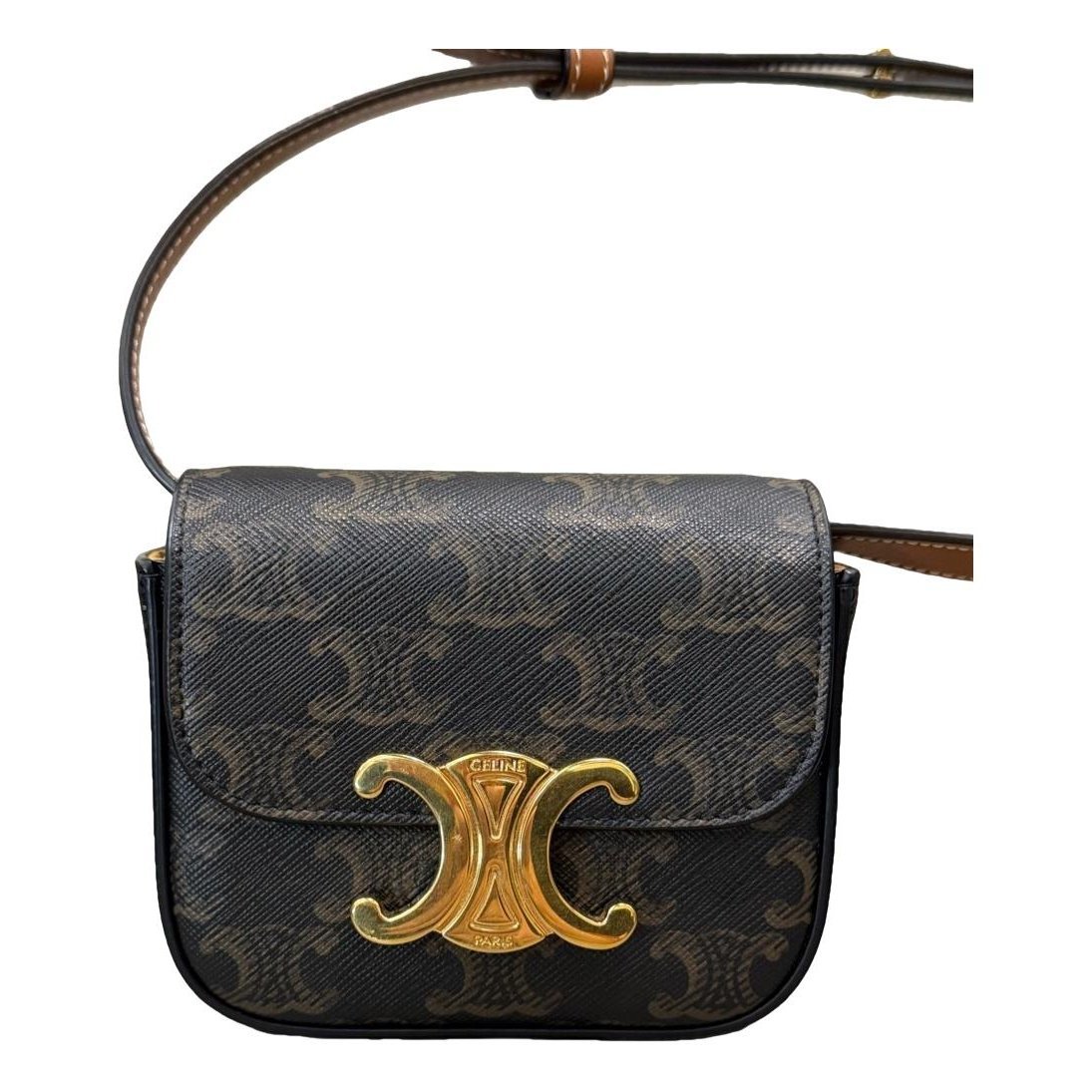 Triomphe cloth crossbody bag