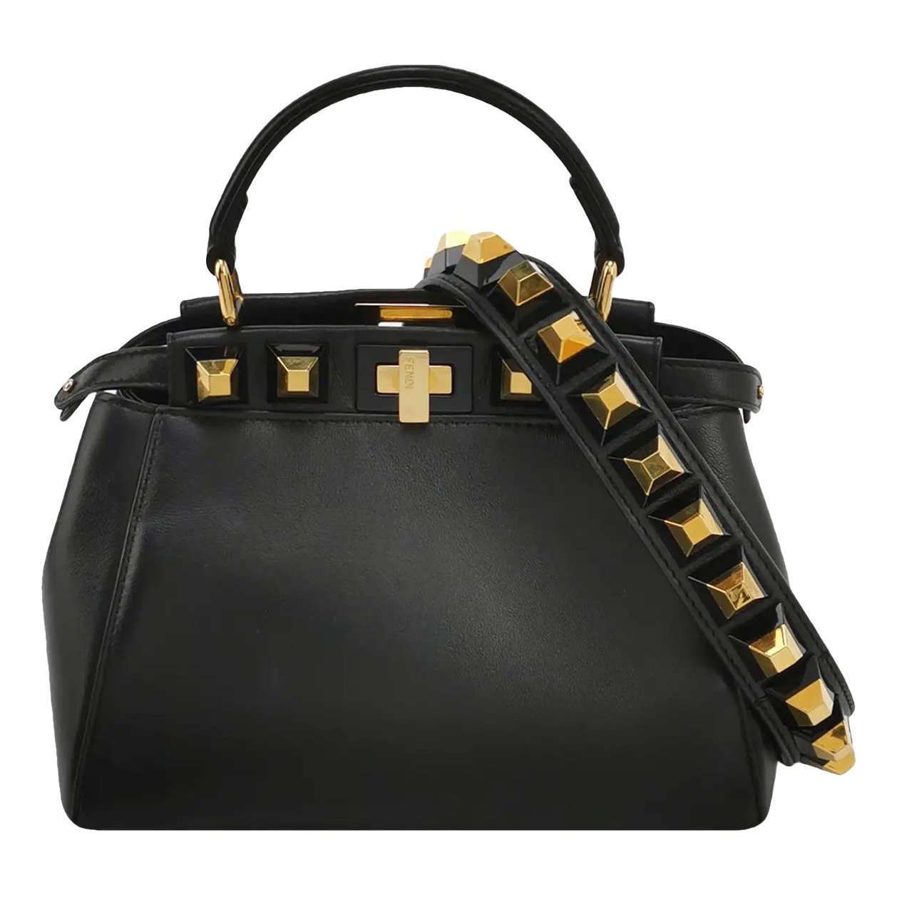 Peekaboo leather crossbody bag