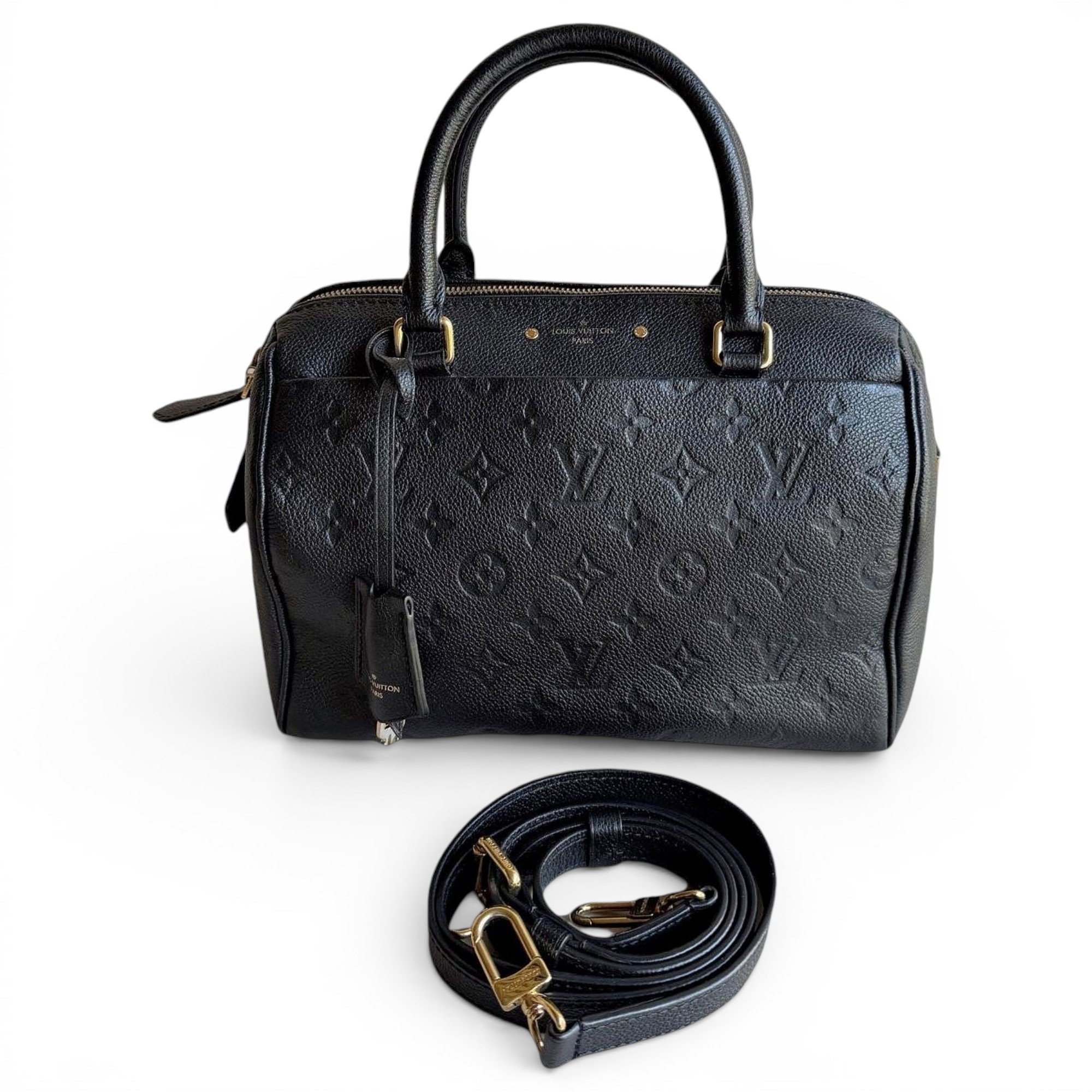 Speedy leather handbag