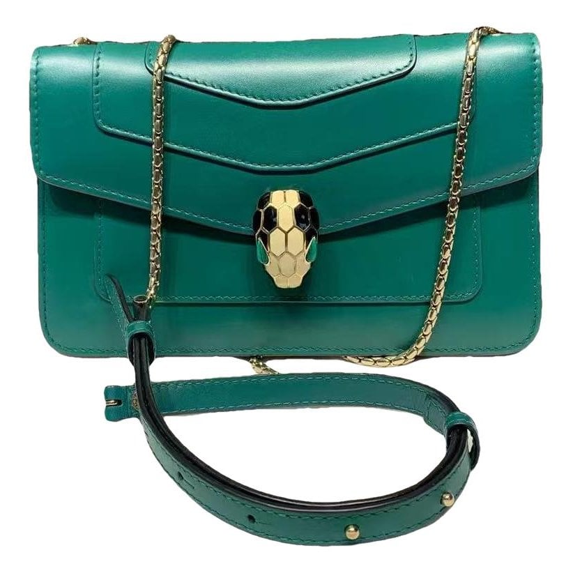 Serpenti leather handbag