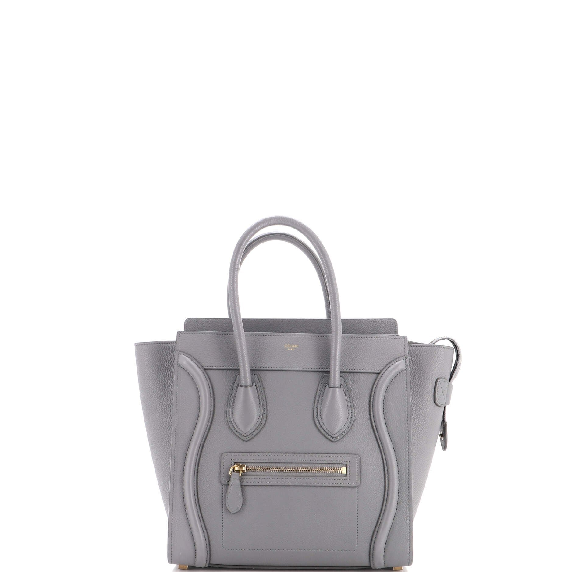 Luggage Bag Grainy Leather Micro