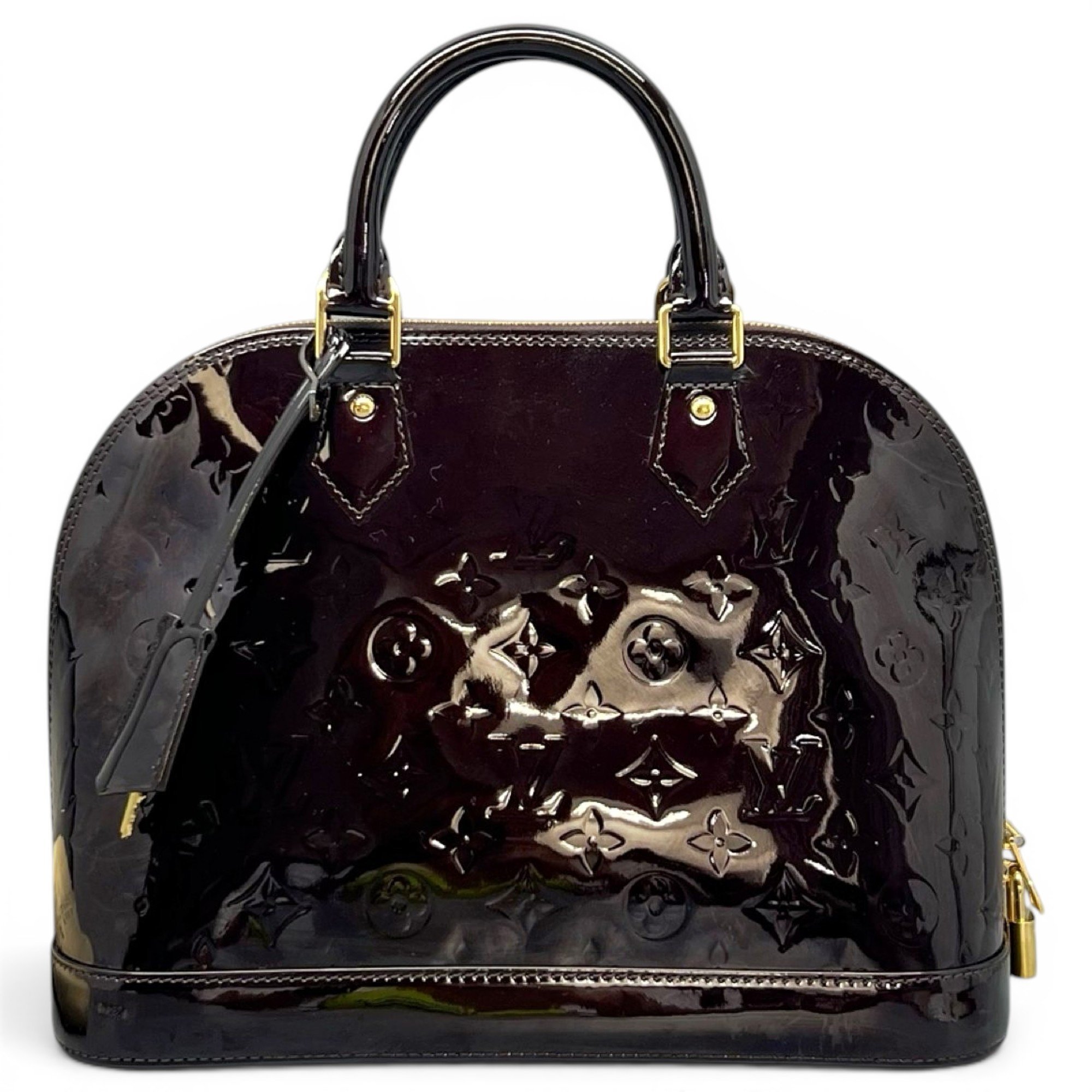 Alma patent leather handbag