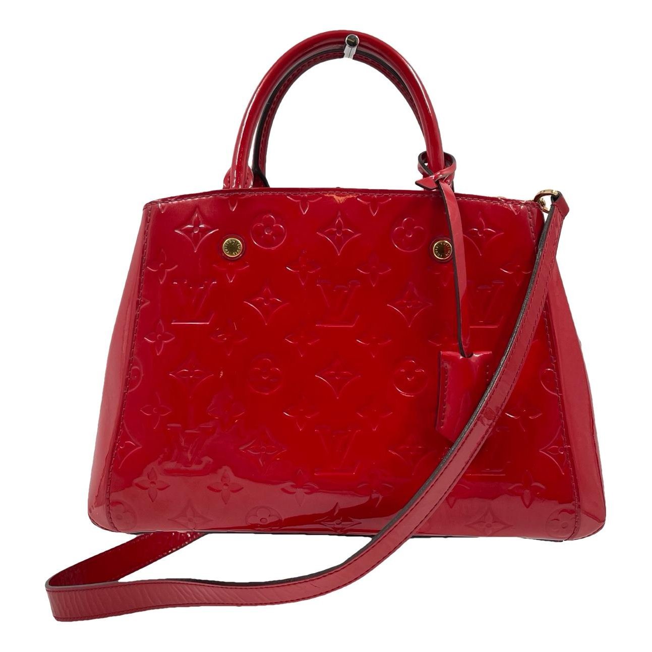 Montaigne patent leather crossbody bag