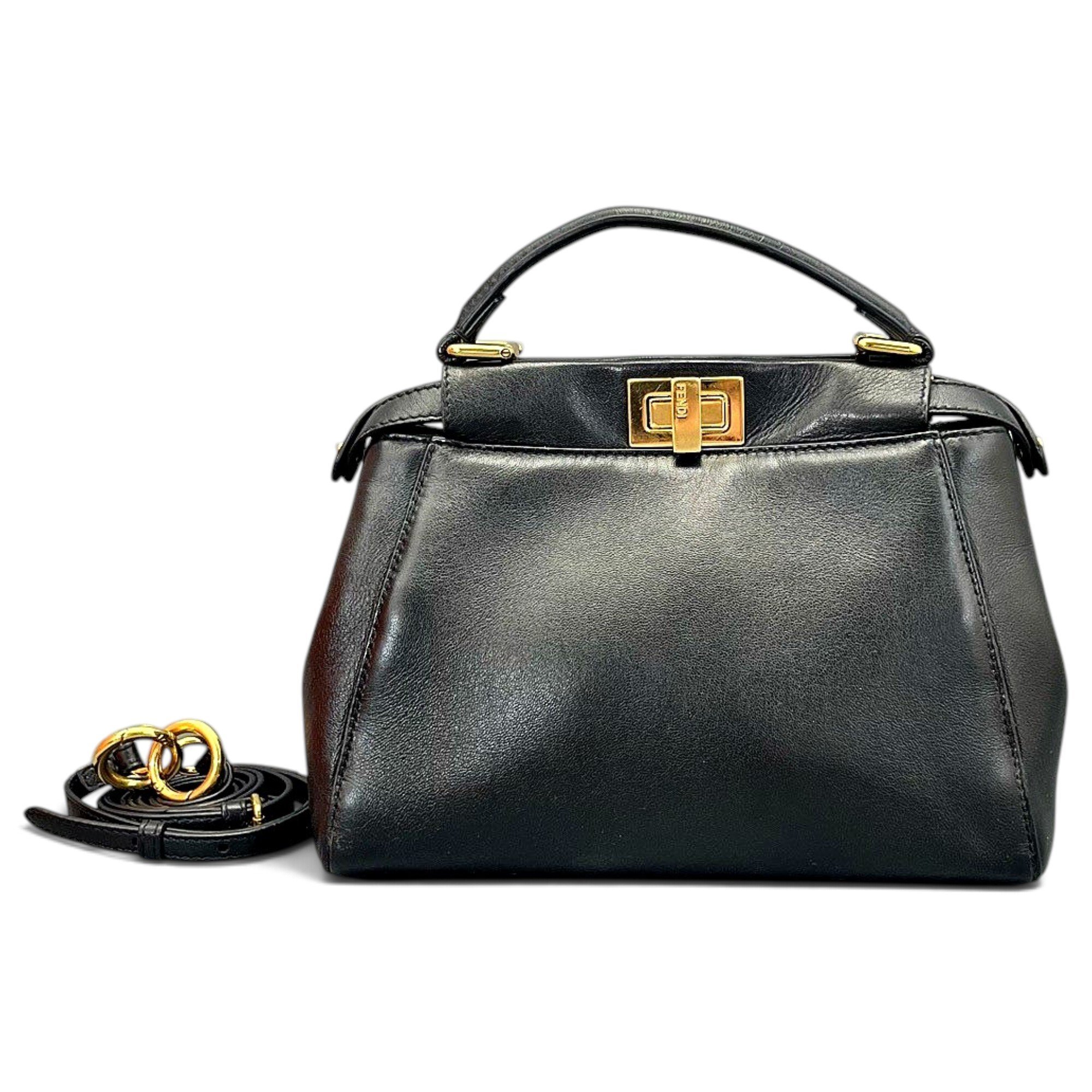 Peekaboo leather handbag