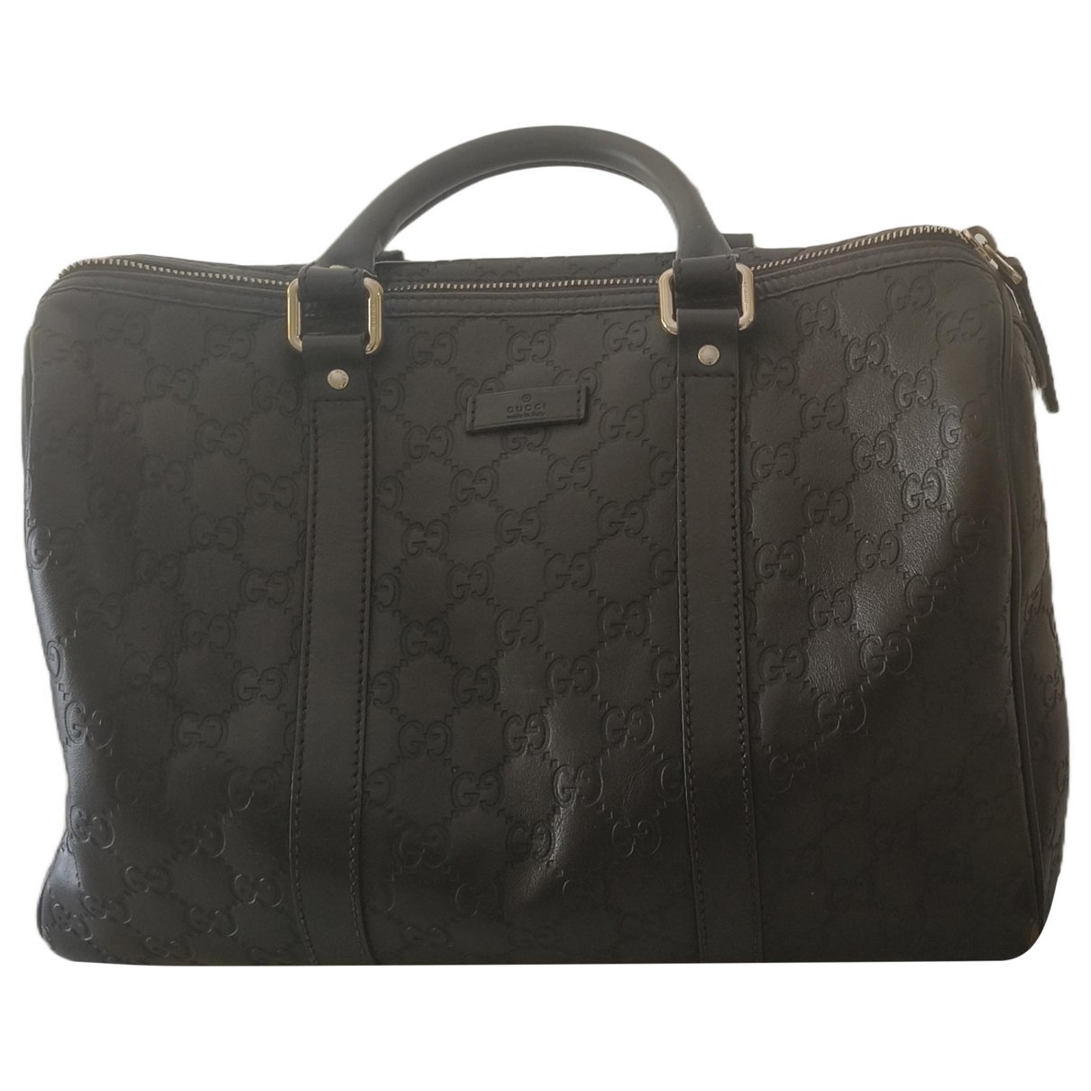 Boston leather handbag