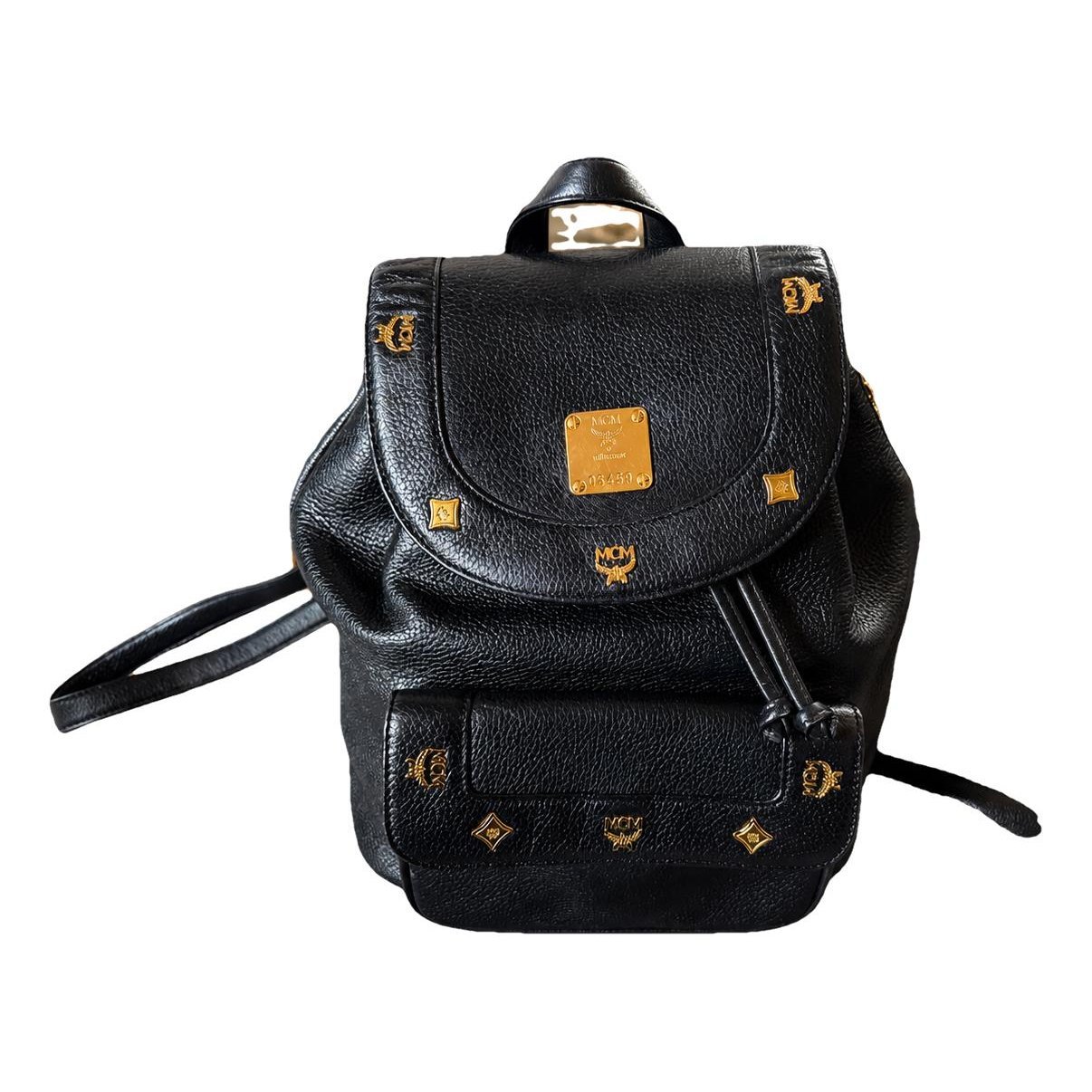 Leather backpack