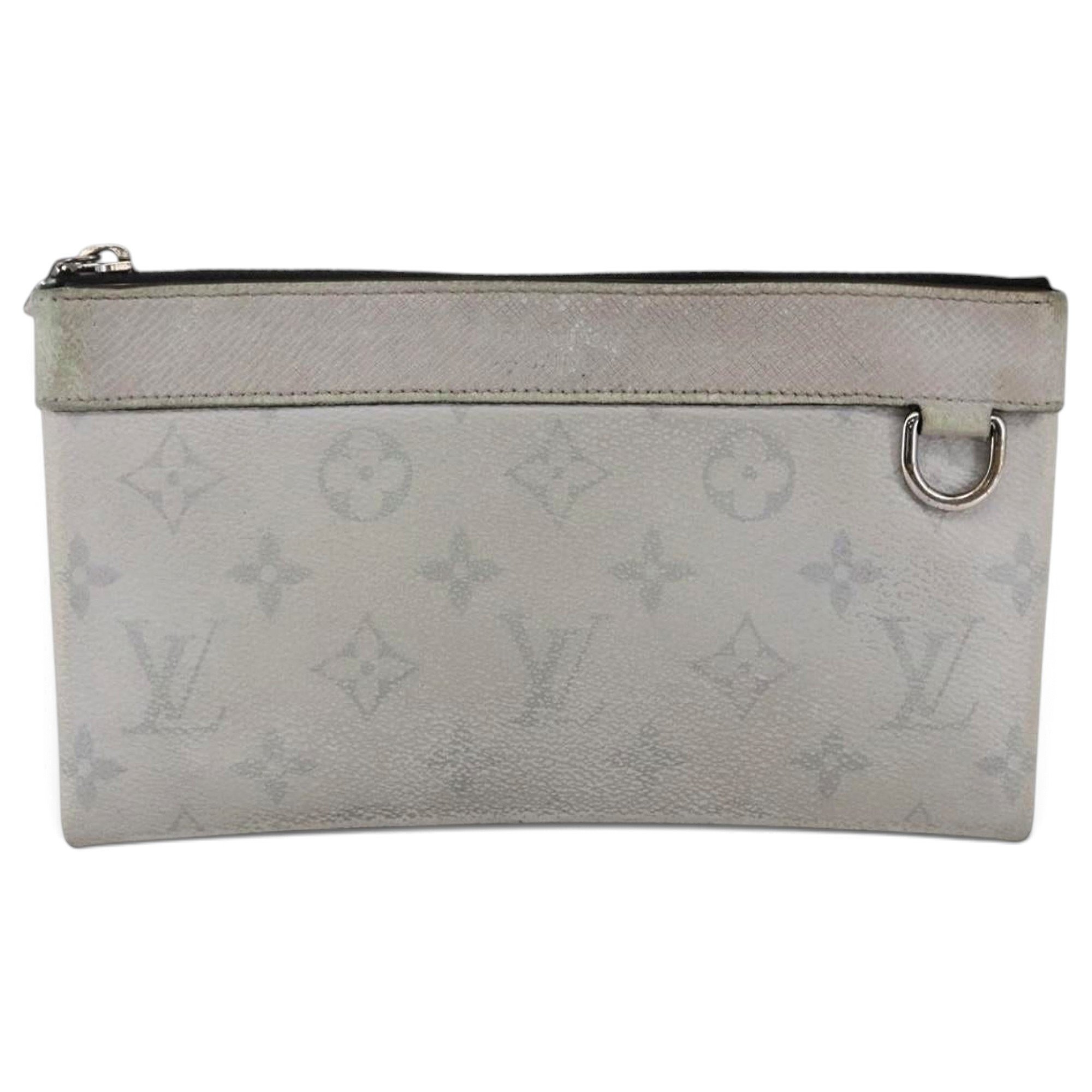 Leather clutch bag