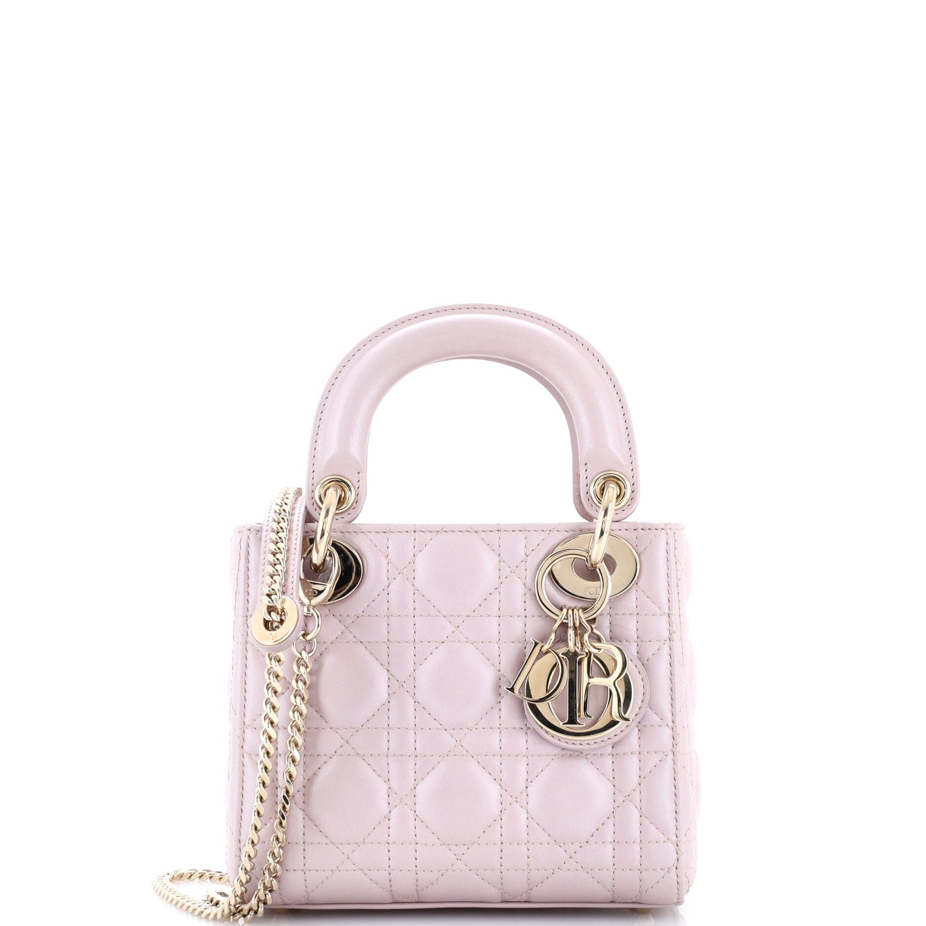 Lady Dior Chain Bag Cannage Quilt Lambskin Mini