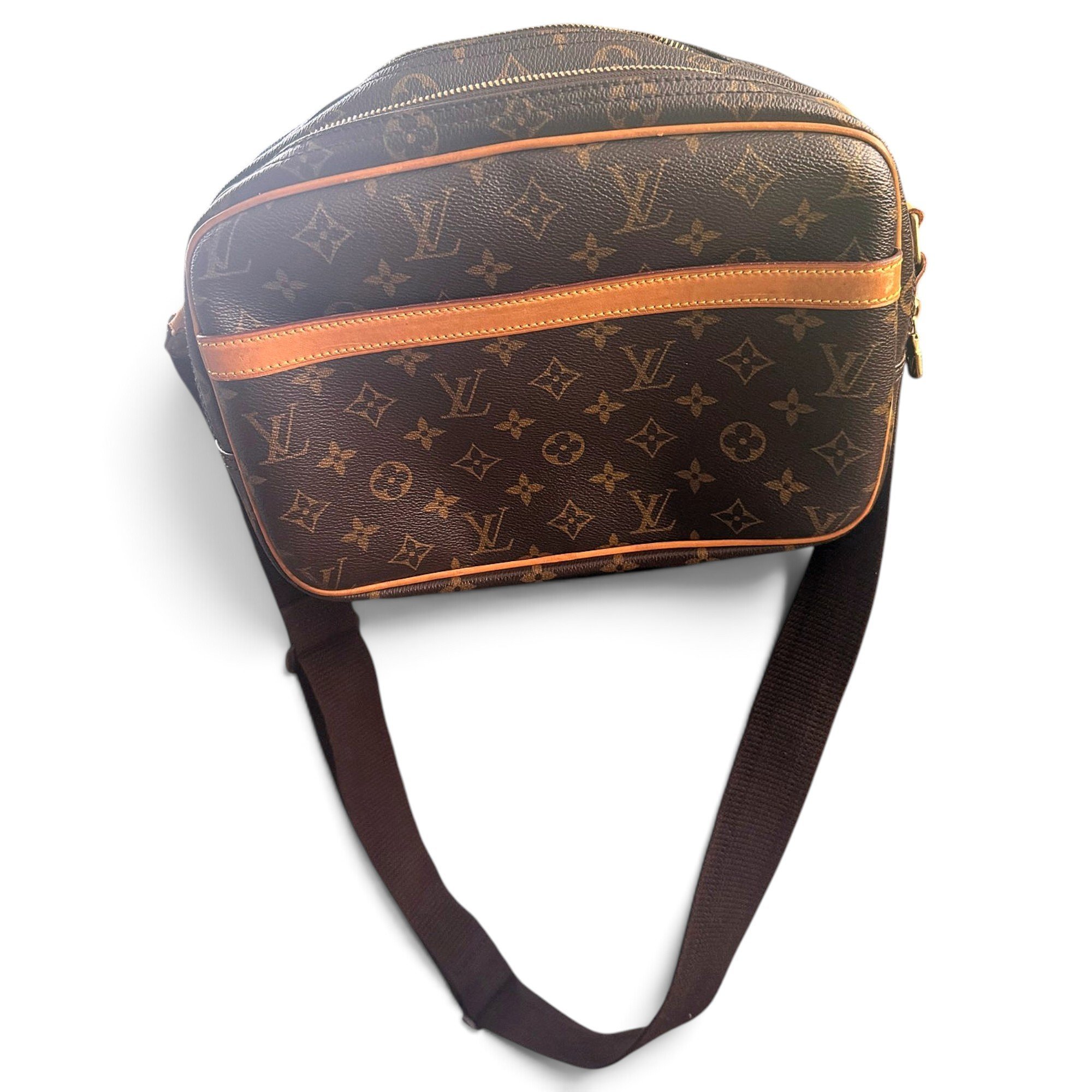 Reporter leather crossbody bag